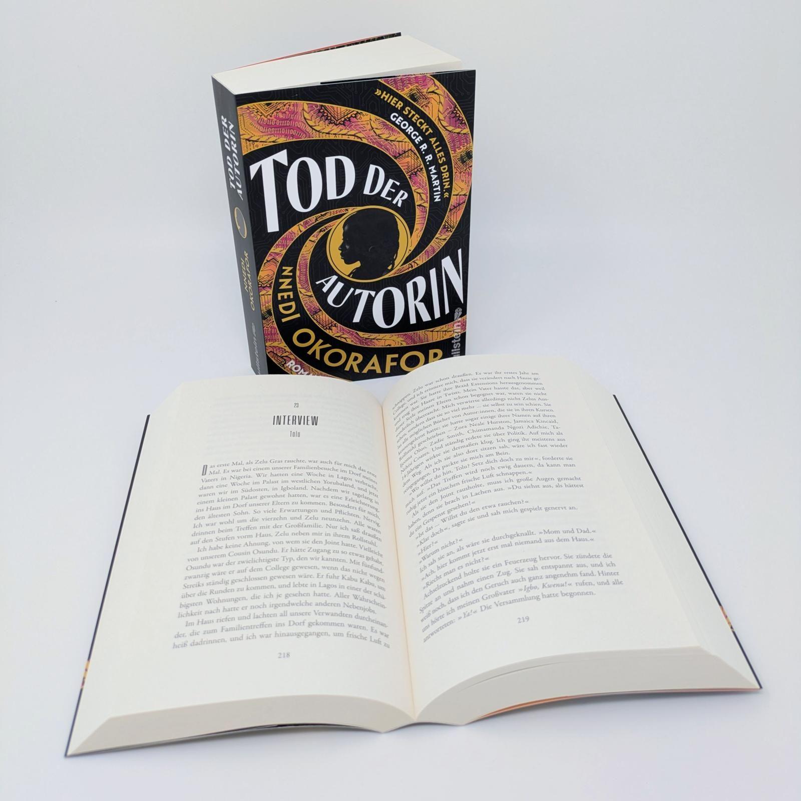 Beispielinhalt (Bild) Tod der Autorin