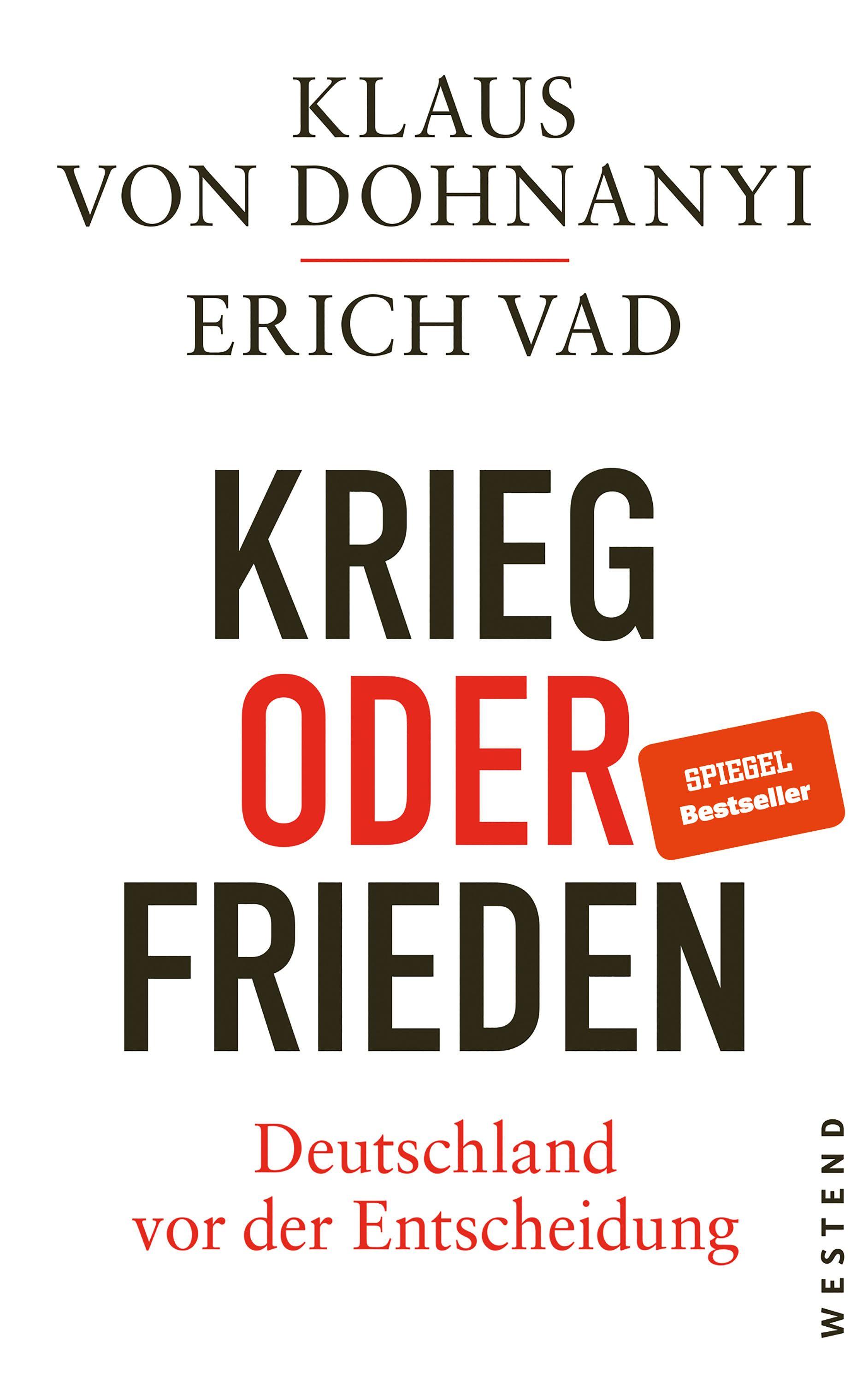 Vorderes Coverbild Krieg oder Frieden - Deutschland vor der Entscheidung