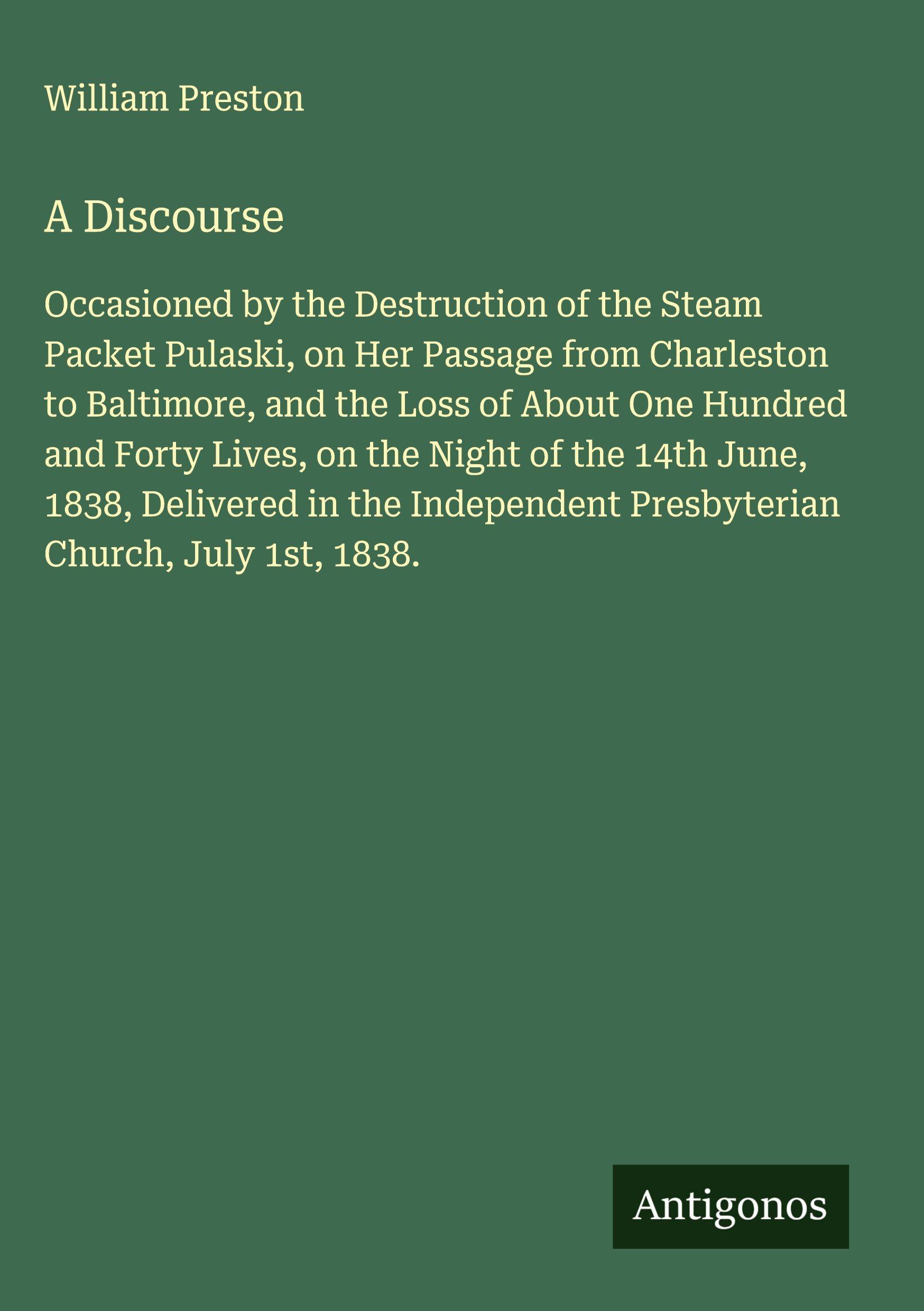 Vorderes Coverbild A Discourse