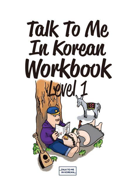 Vorderes Coverbild Talk To Me In Korean Workbook - Level 1