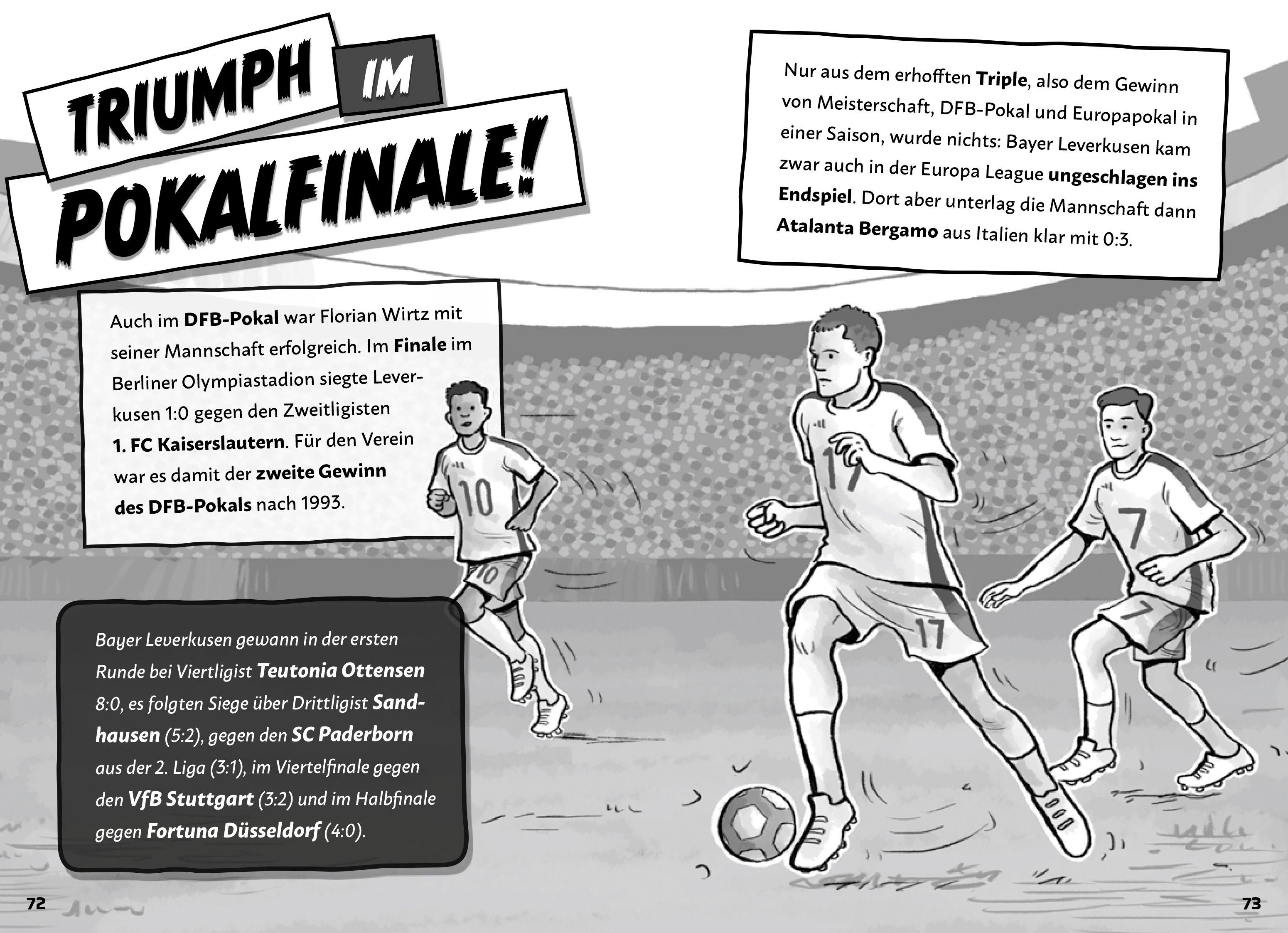 Beispielinhalt (Bild) Mein Fußballheld Florian Wirtz - Seine Geschichte, seine Spiele, seine Rekorde