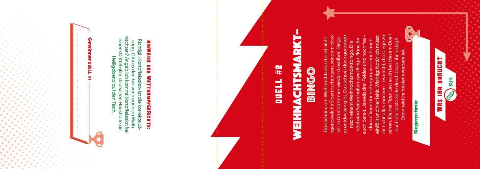 Beispielinhalt (Bild) Mit dir spiele ich am liebsten - Das ultimative Weihnachtsduell-Buch