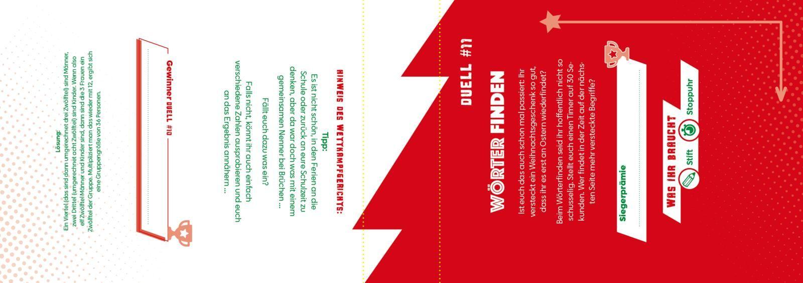 Beispielinhalt (Bild) Mit dir spiele ich am liebsten - Das ultimative Weihnachtsduell-Buch