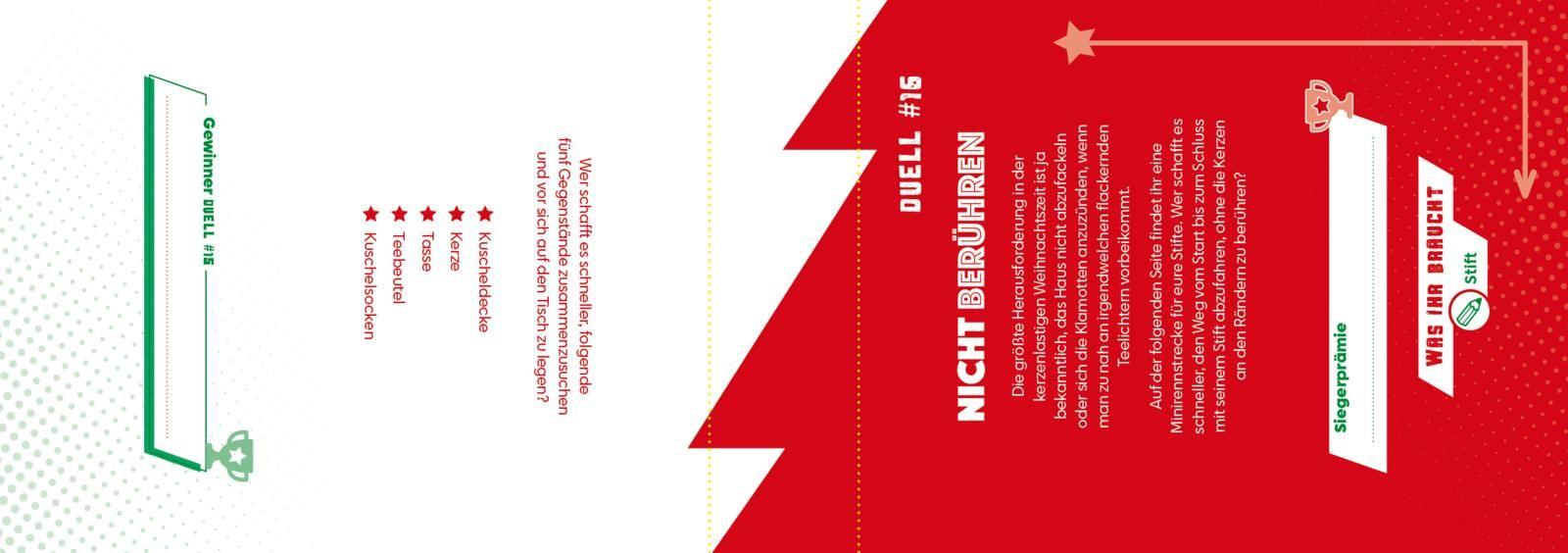 Beispielinhalt (Bild) Mit dir spiele ich am liebsten - Das ultimative Weihnachtsduell-Buch