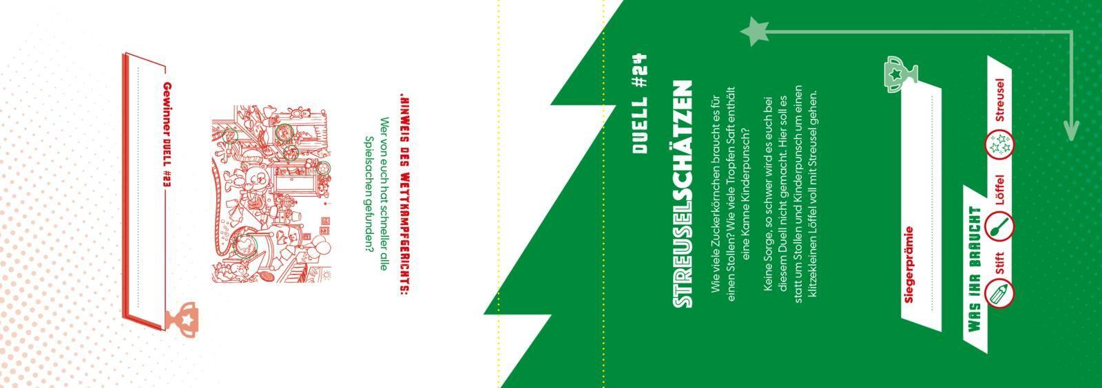 Beispielinhalt (Bild) Mit dir spiele ich am liebsten - Das ultimative Weihnachtsduell-Buch