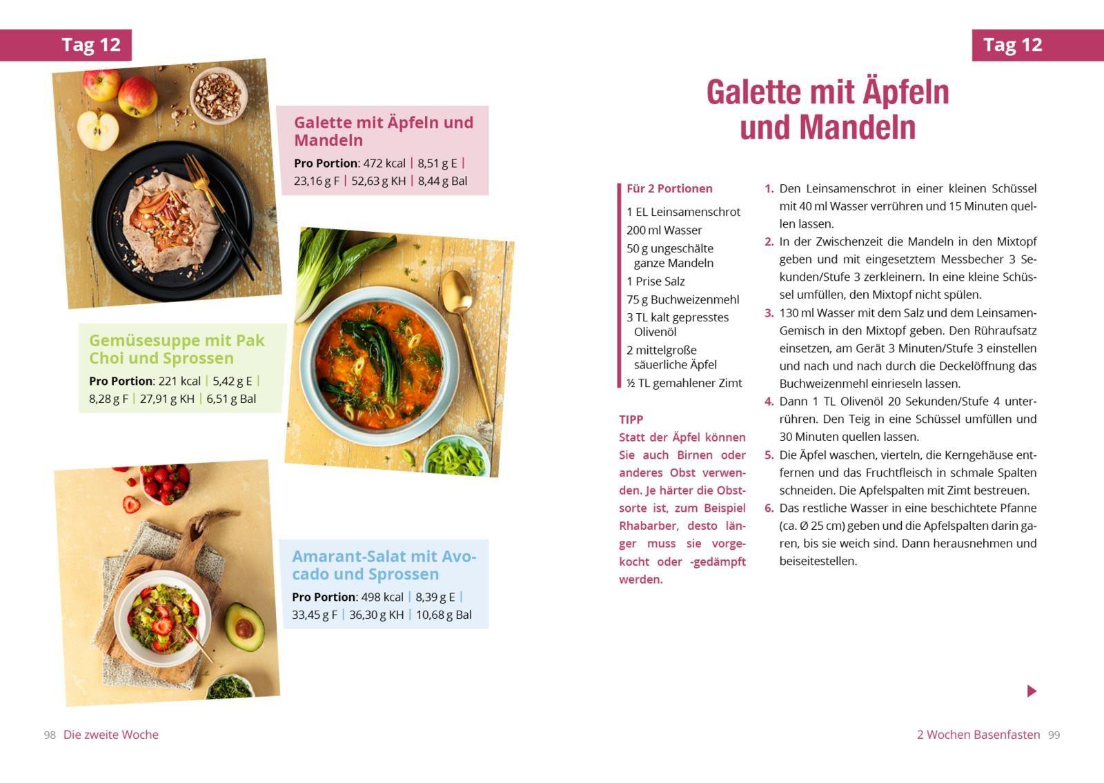 Beispielinhalt (Bild) Basenfasten mit dem Thermomix®