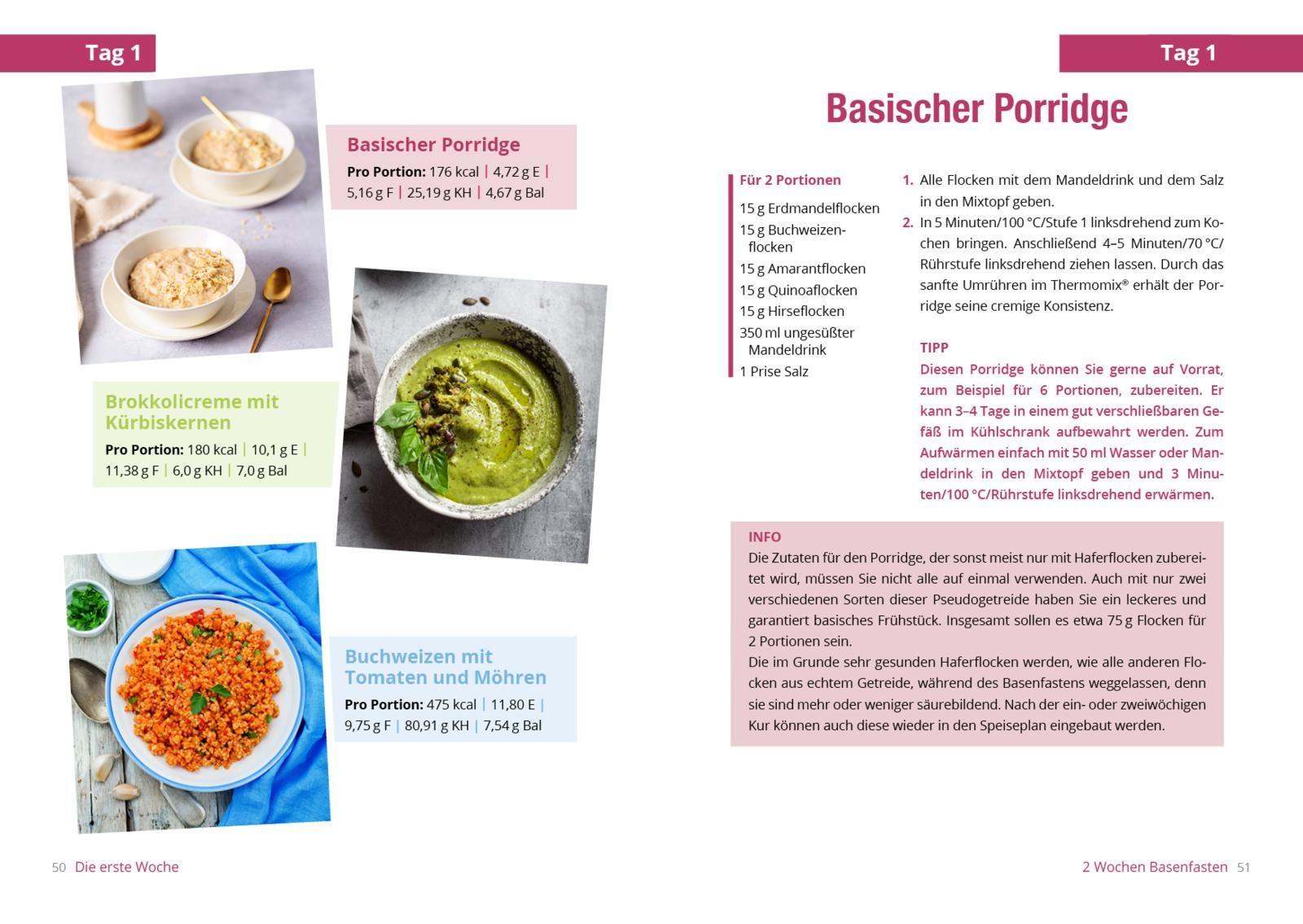 Beispielinhalt (Bild) Basenfasten mit dem Thermomix®