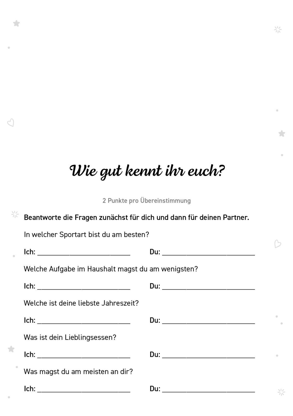 Beispielinhalt (Bild) Das ultimative Duell für Paare