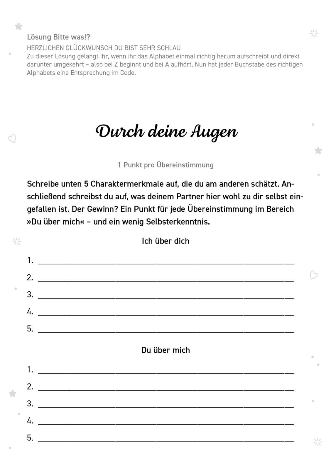 Beispielinhalt (Bild) Das ultimative Duell für Paare