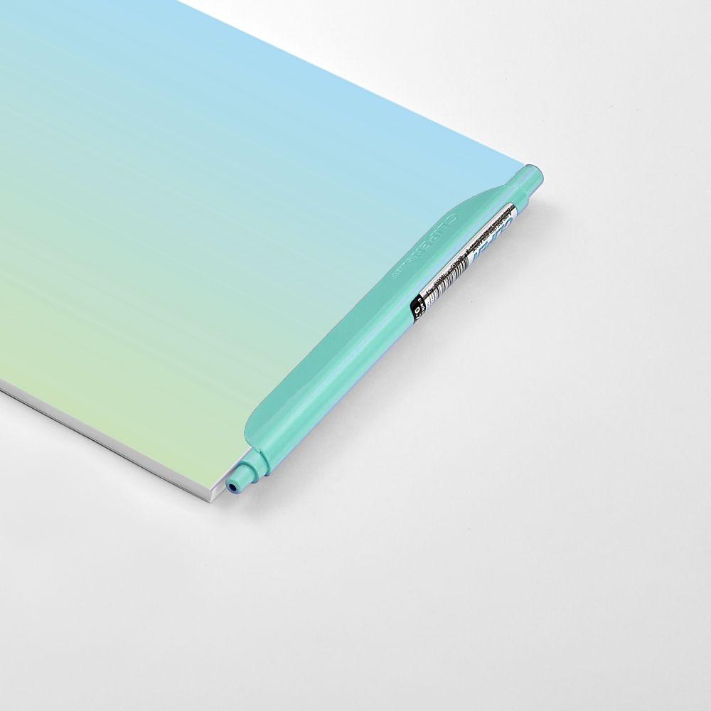 Beispielinhalt (Bild) CLIPEN & Note Set (Mint Breeze / Pistachio Green) Gelschreiber + Notizbuch