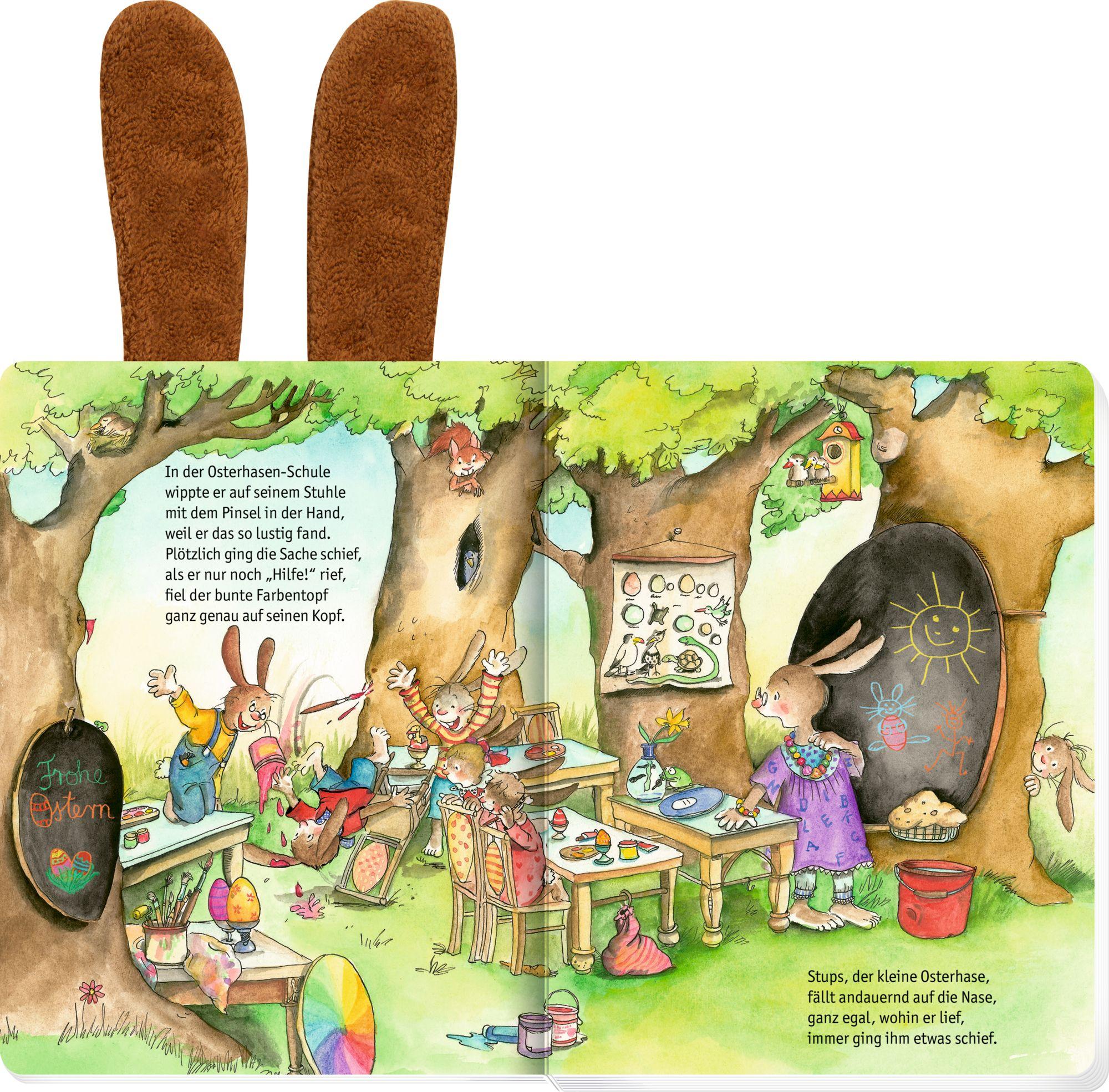 Beispielinhalt (Bild) Stups, der kleine Osterhase (mit Plüschohren)