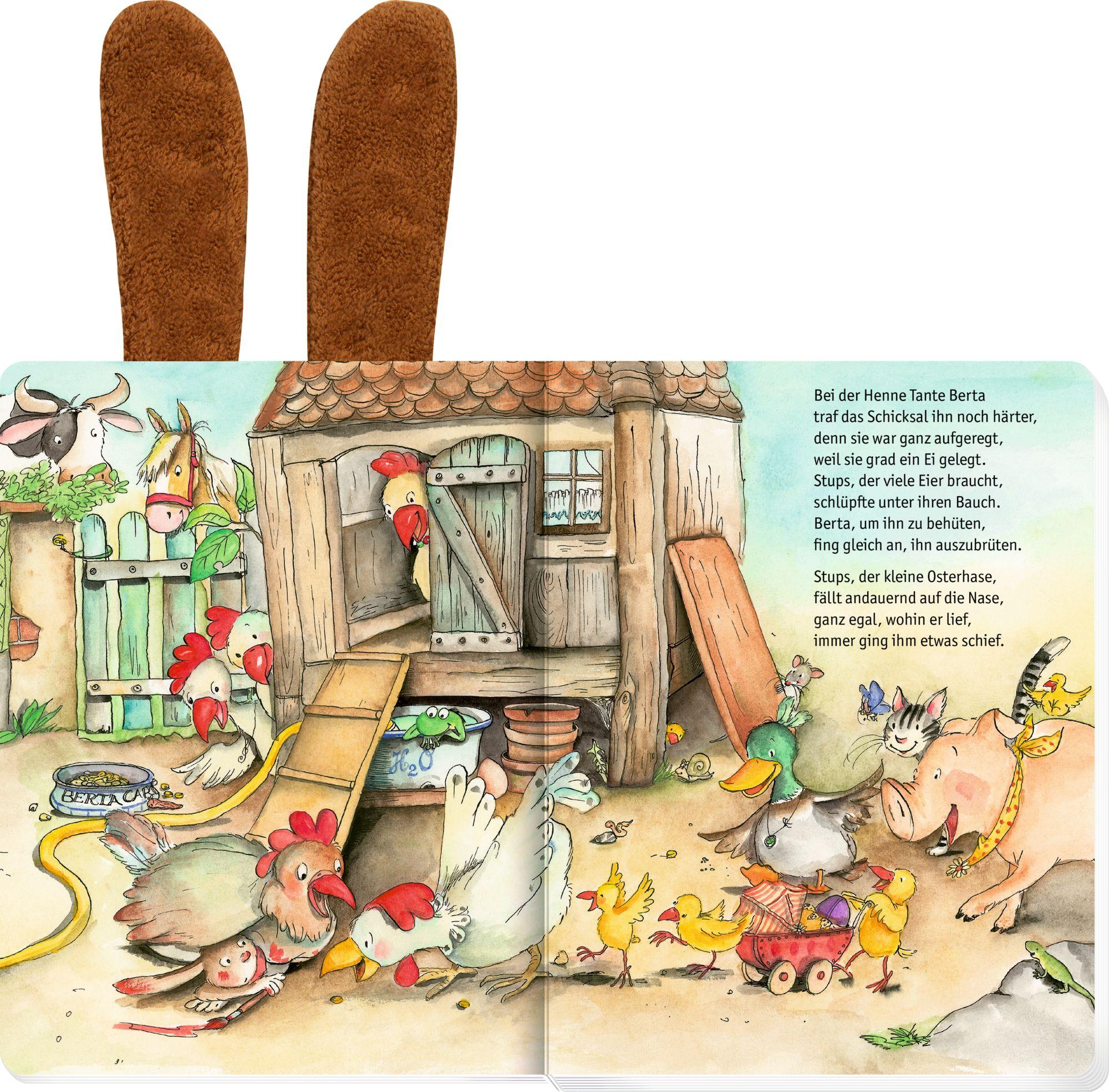 Beispielinhalt (Bild) Stups, der kleine Osterhase (mit Plüschohren)