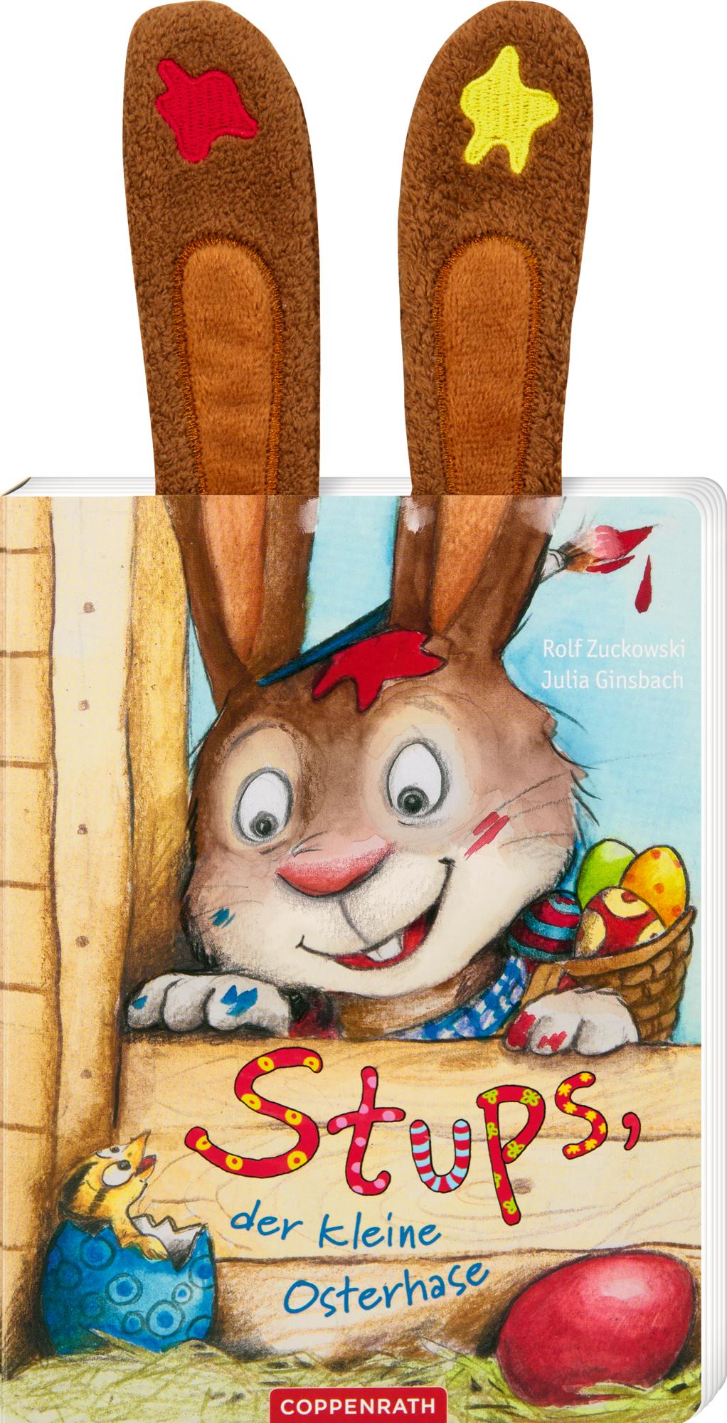Vorderes Coverbild Stups, der kleine Osterhase (mit Plüschohren)