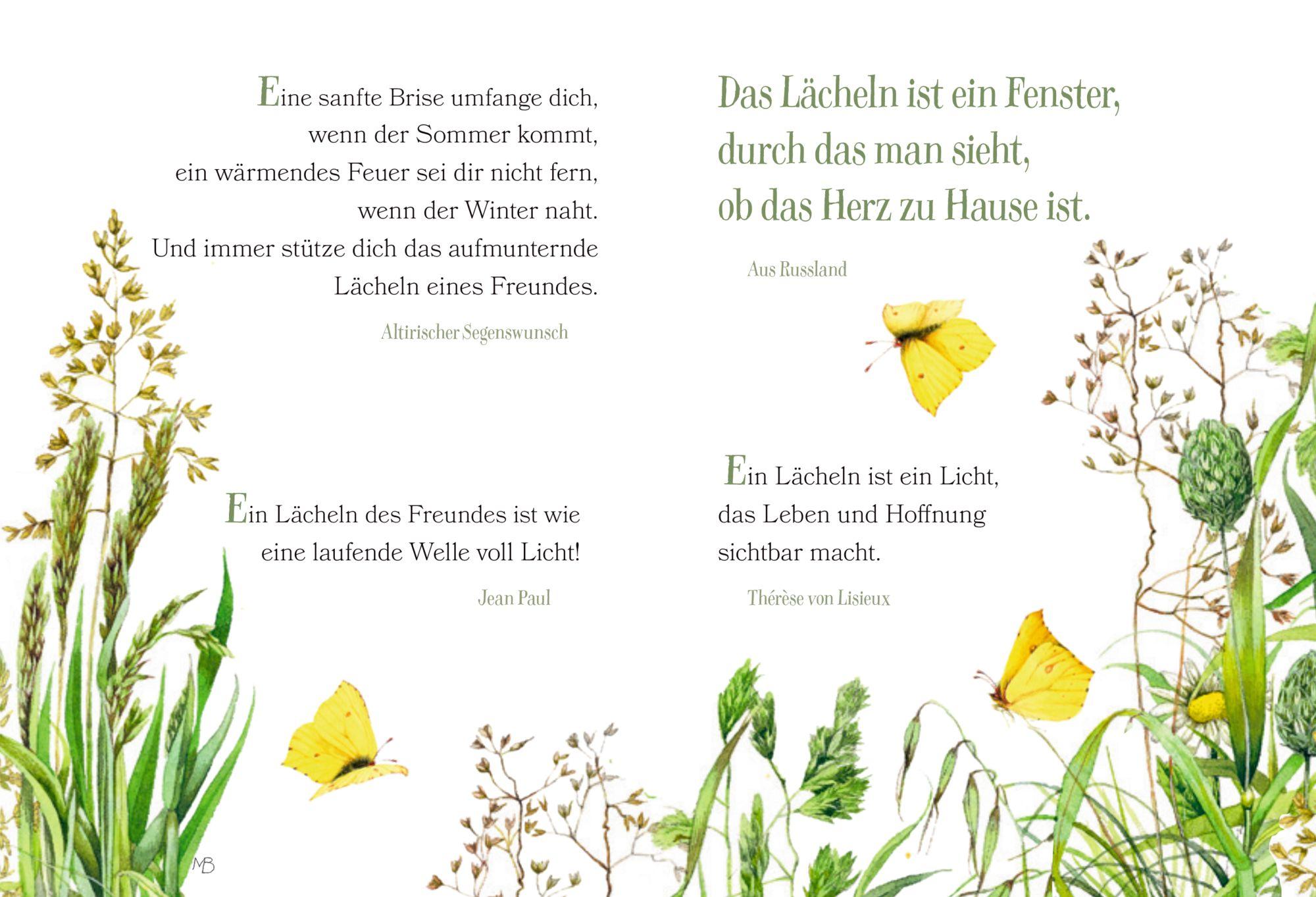 Beispielinhalt (Bild) Lächle und das Leben lächelt zurück