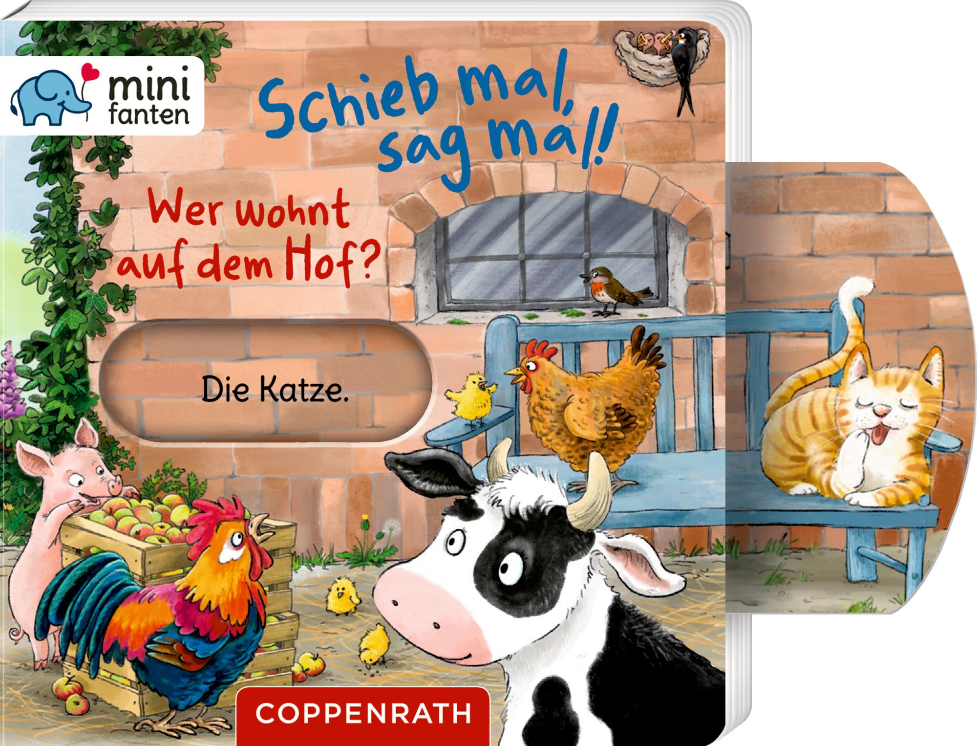 Vorderes Coverbild minifanten 49: Schieb mal, sag mal! Wer wohnt auf dem Hof?