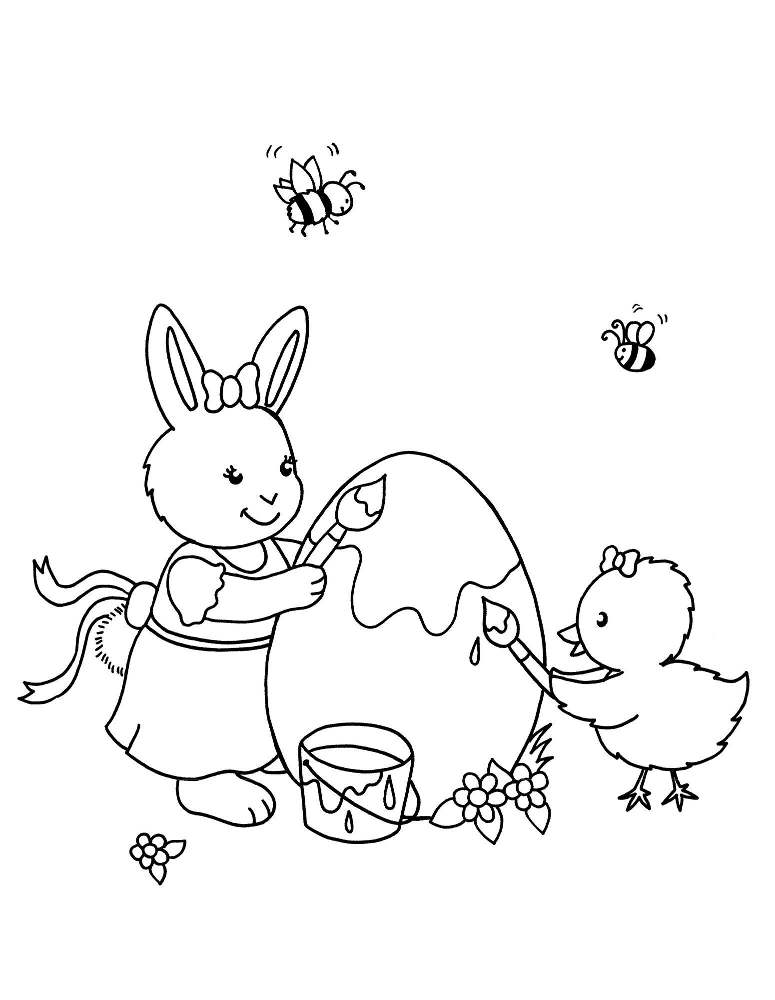 Beispielinhalt (Bild) Malblock mit Glitzersteinchen Frohe Ostern