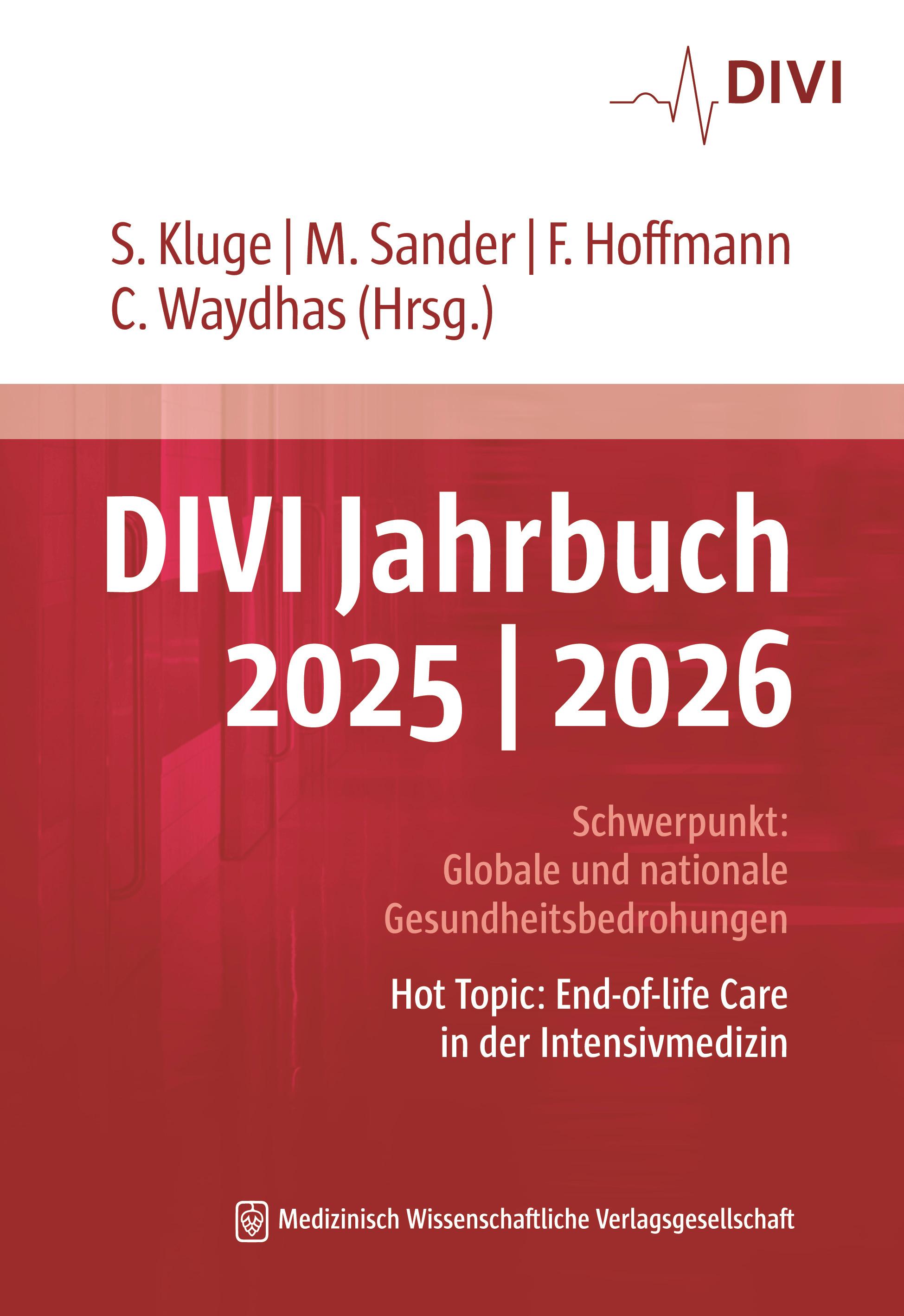 Vorderes Coverbild DIVI Jahrbuch 2025/2026