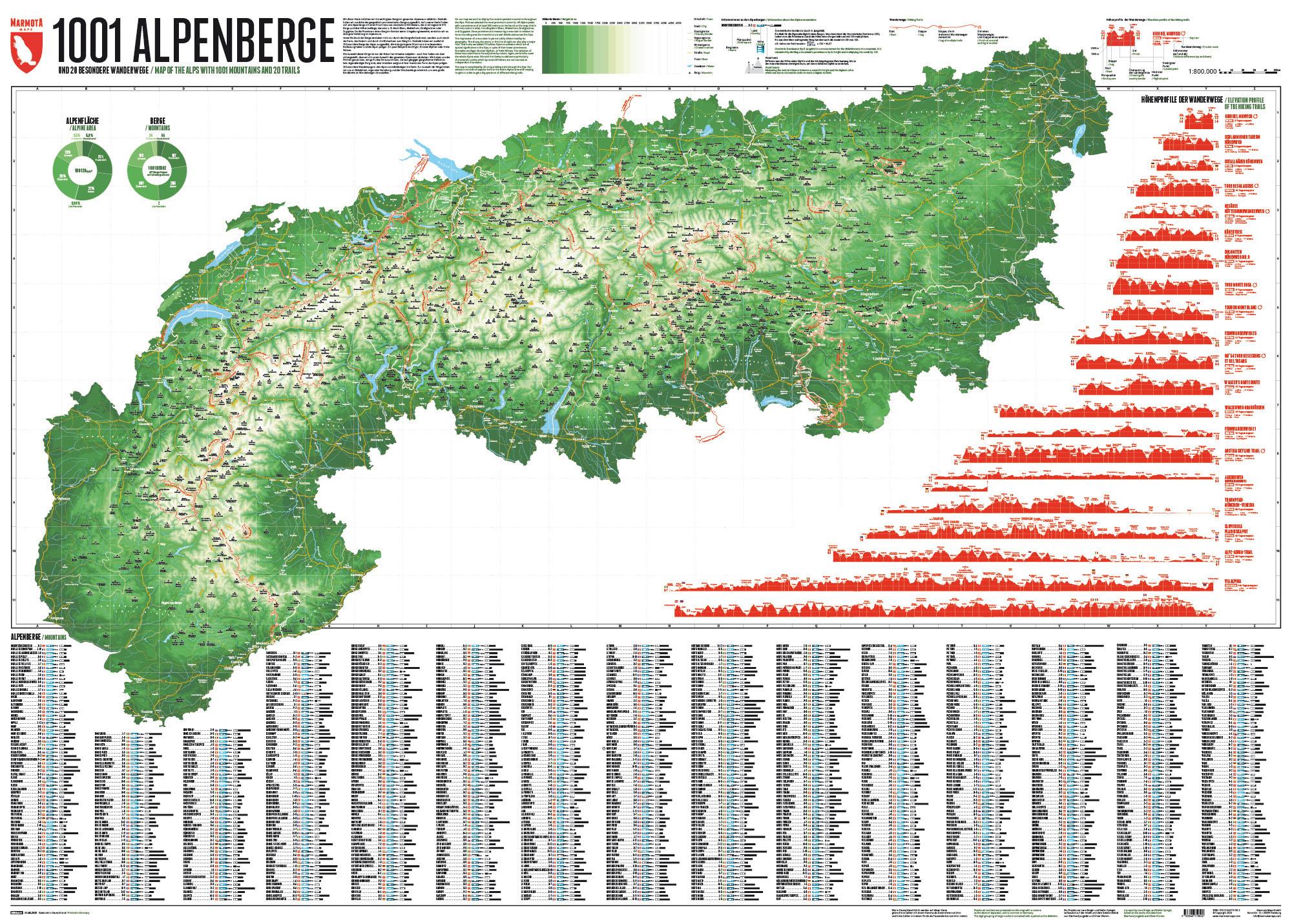 Vorderes Coverbild 1001 Alpenberge - Edition 4