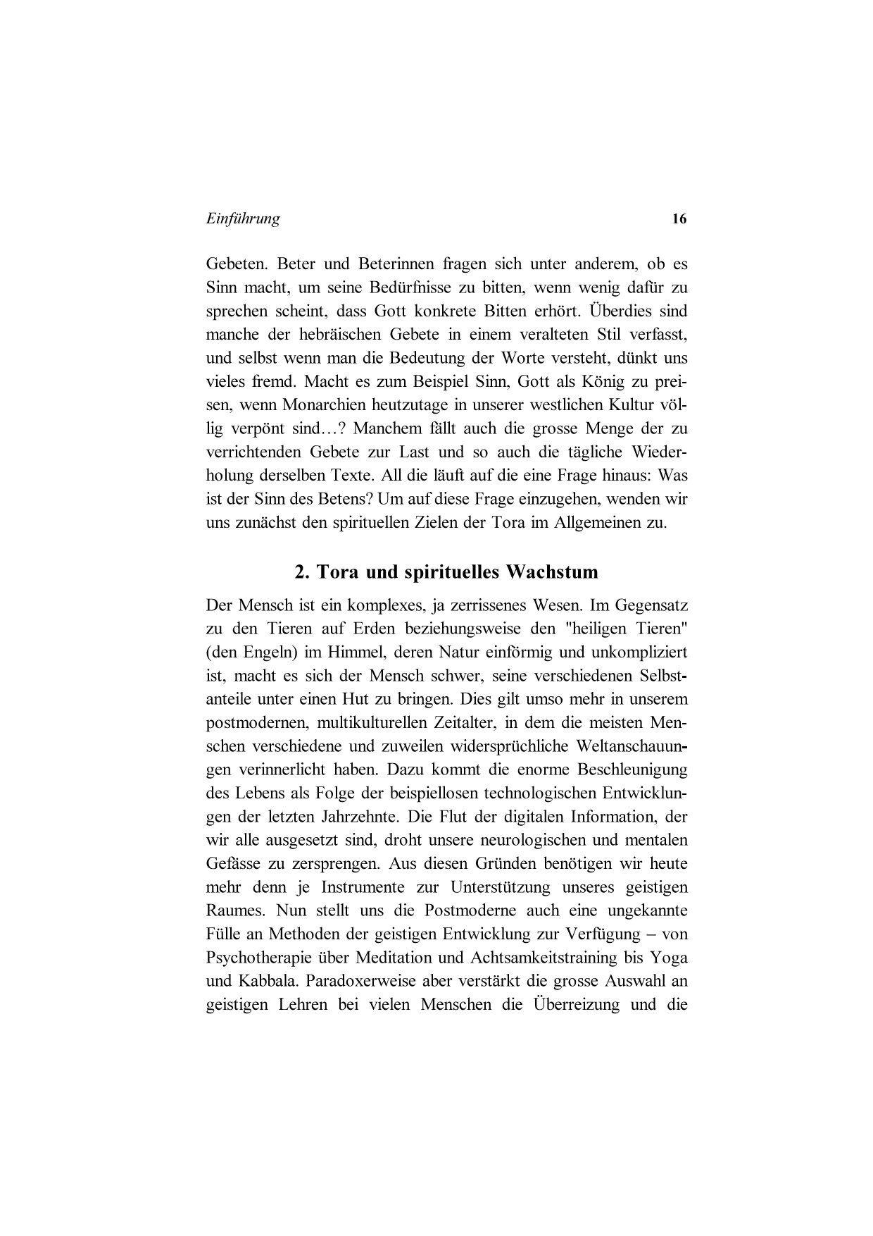 Beispielinhalt (Bild) Die Kunst des Betens