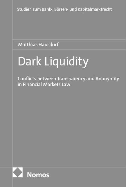 Vorderes Coverbild Dark Liquidity
