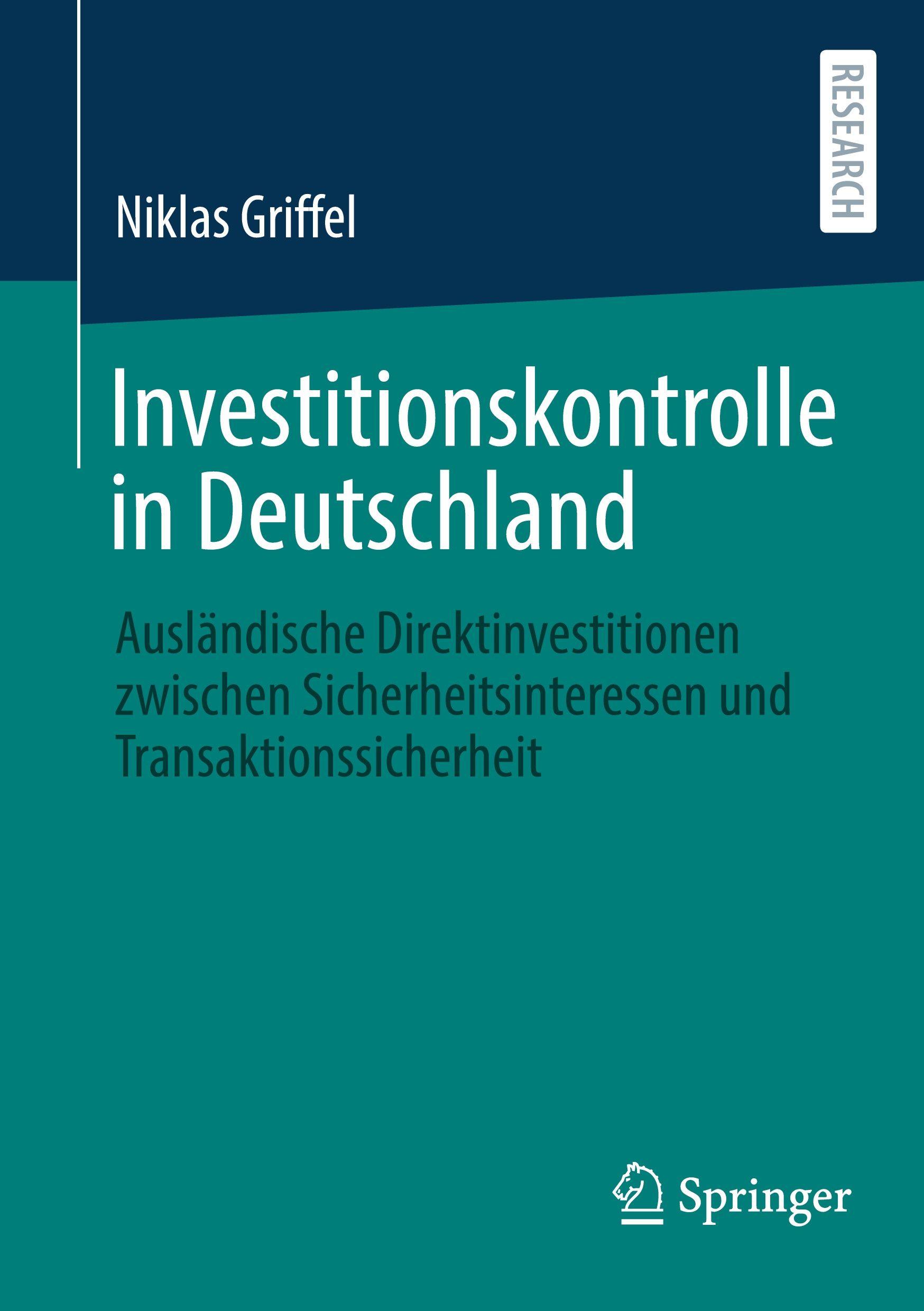 Vorderes Coverbild Investitionskontrolle in Deutschland