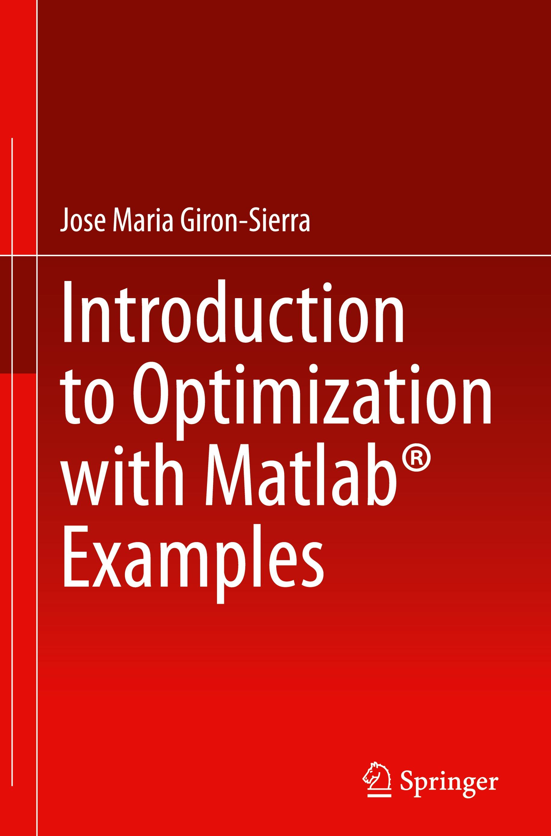 Vorderes Coverbild Introduction to Optimization with Matlab® Examples