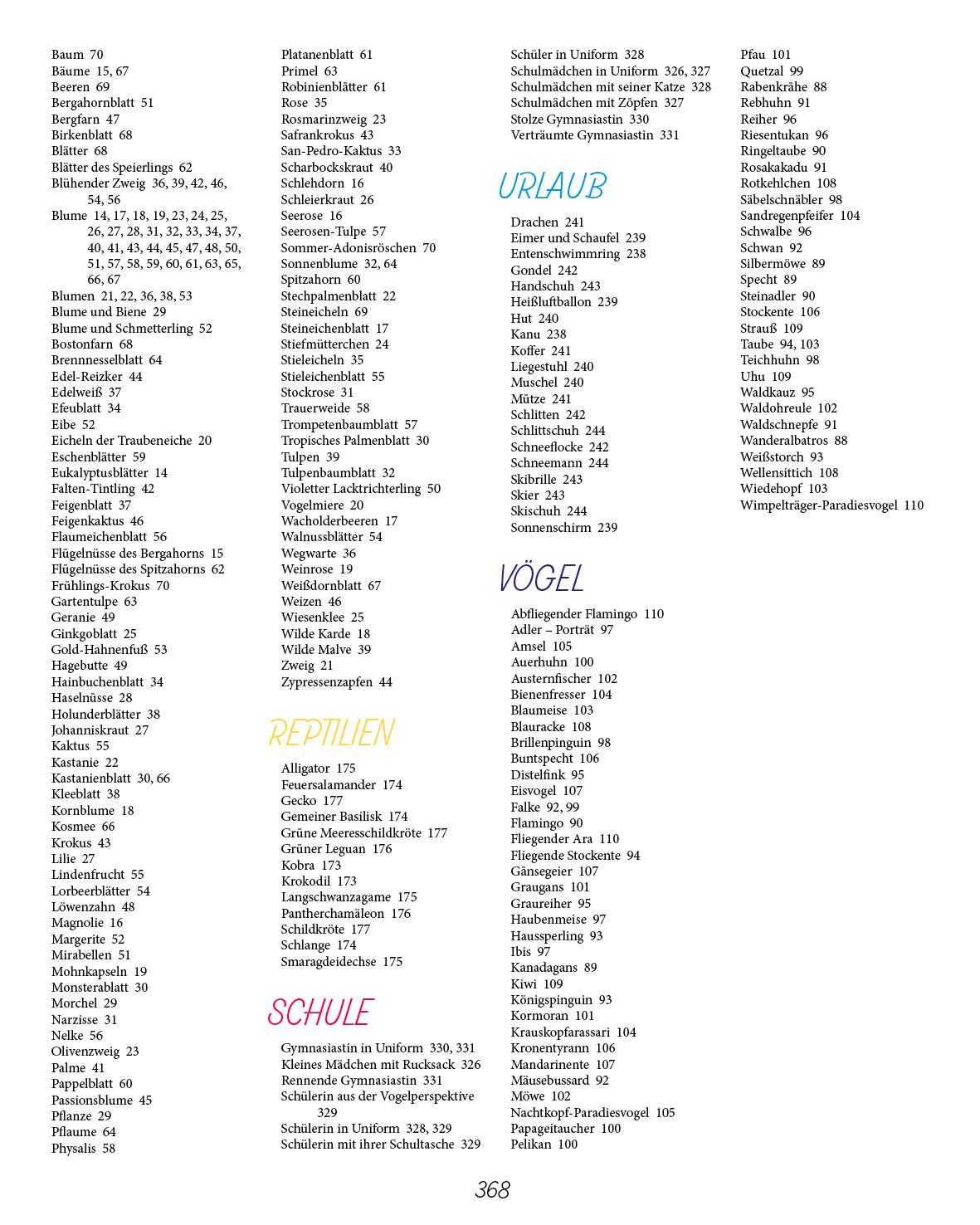 Beispielinhalt (Bild) Die ultimative Motiv-Bibliothek - 1000 x zeichnen