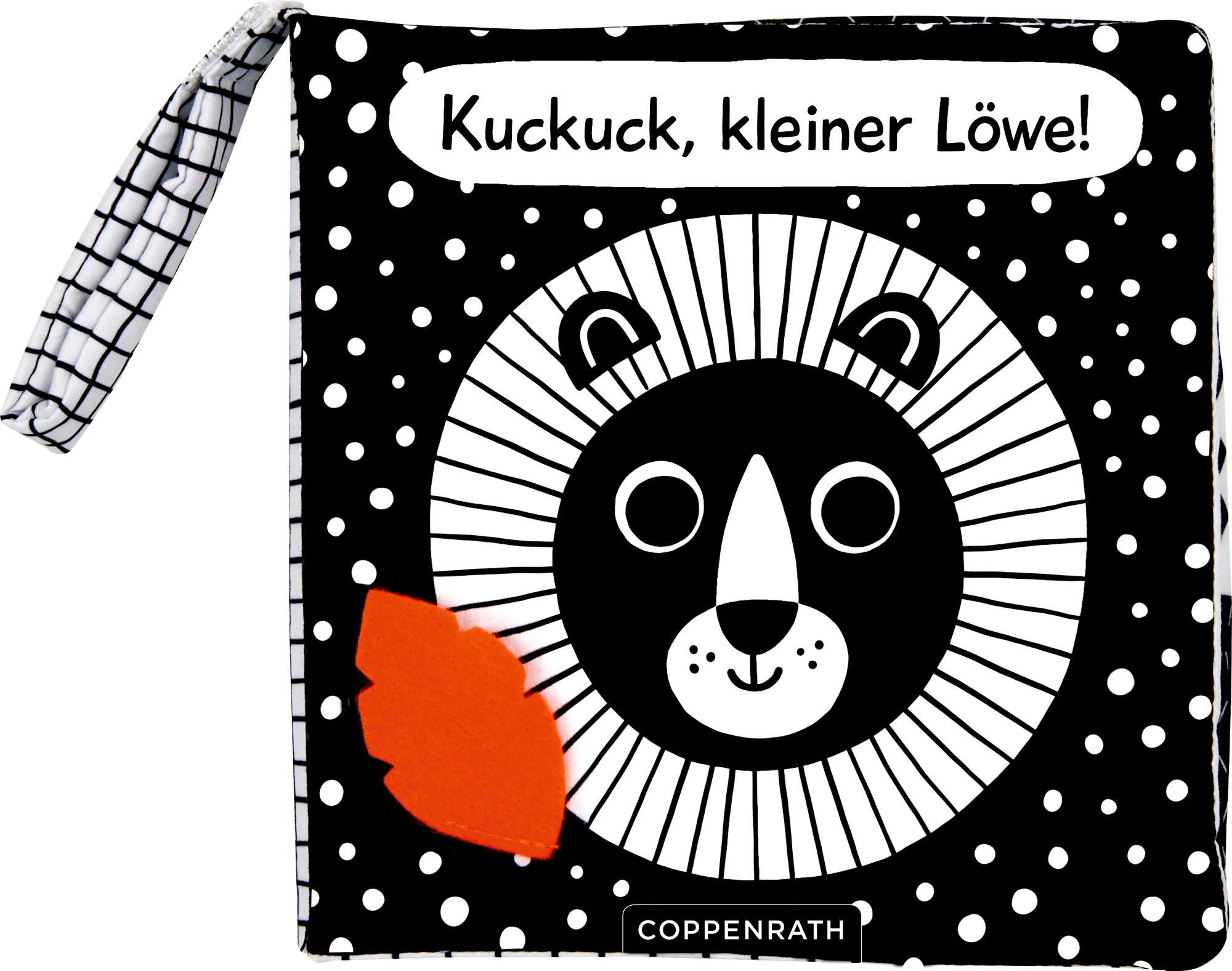 Vorderes Coverbild Babys kuschelweiches Kontrastbuch (Stoffbuch): Löwe