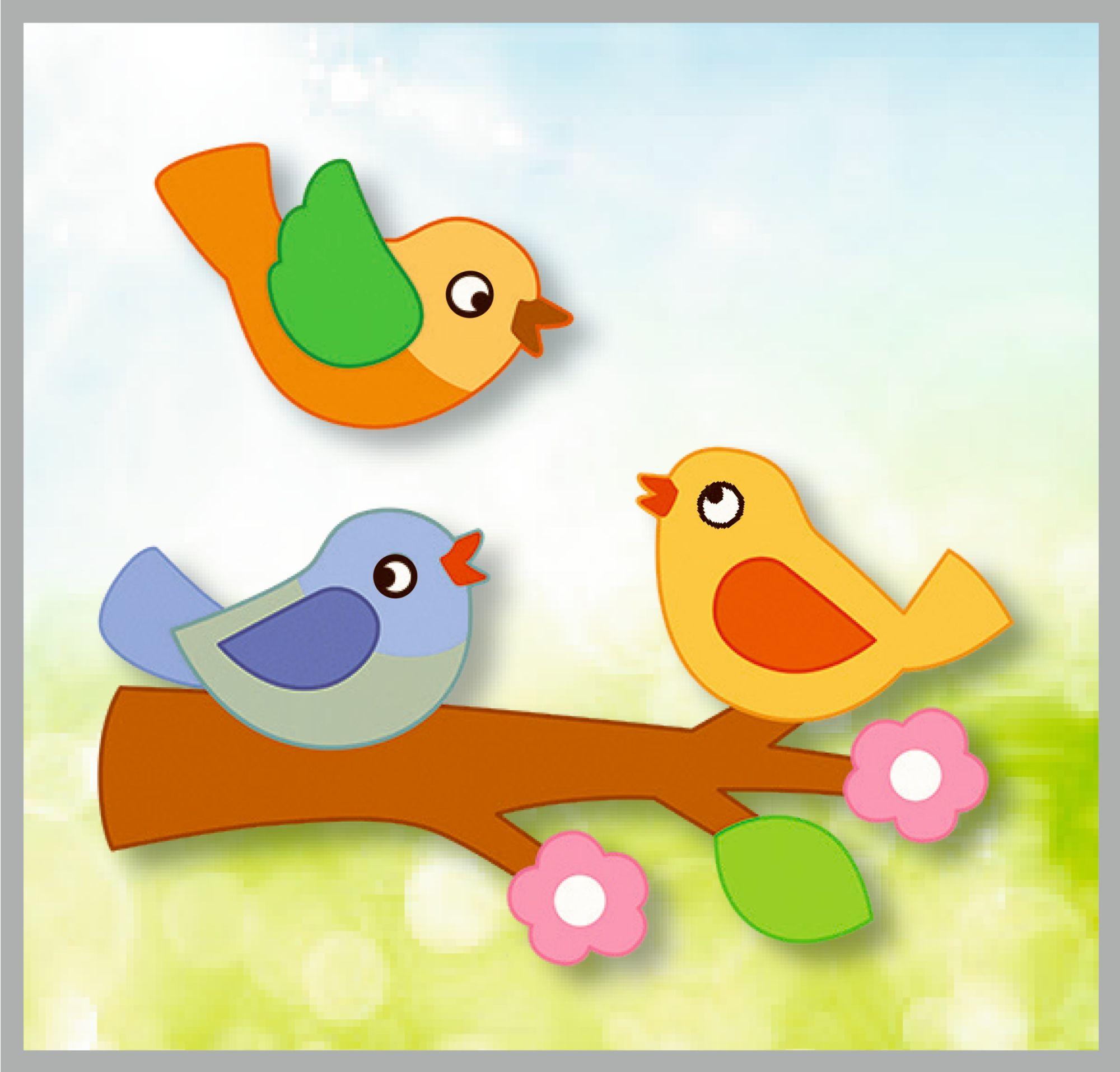 Beispielinhalt (Bild) Mein bunter Frühlings-Bastelblock