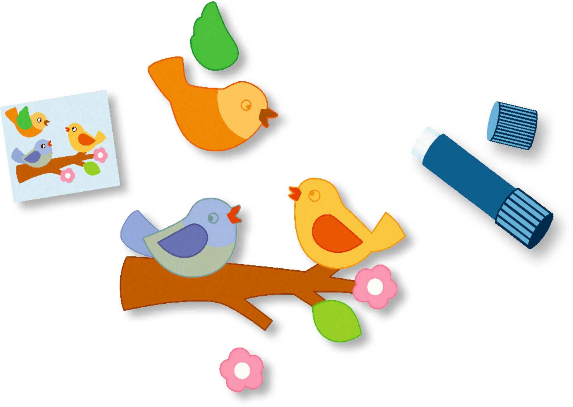 Beispielinhalt (Bild) Mein bunter Frühlings-Bastelblock