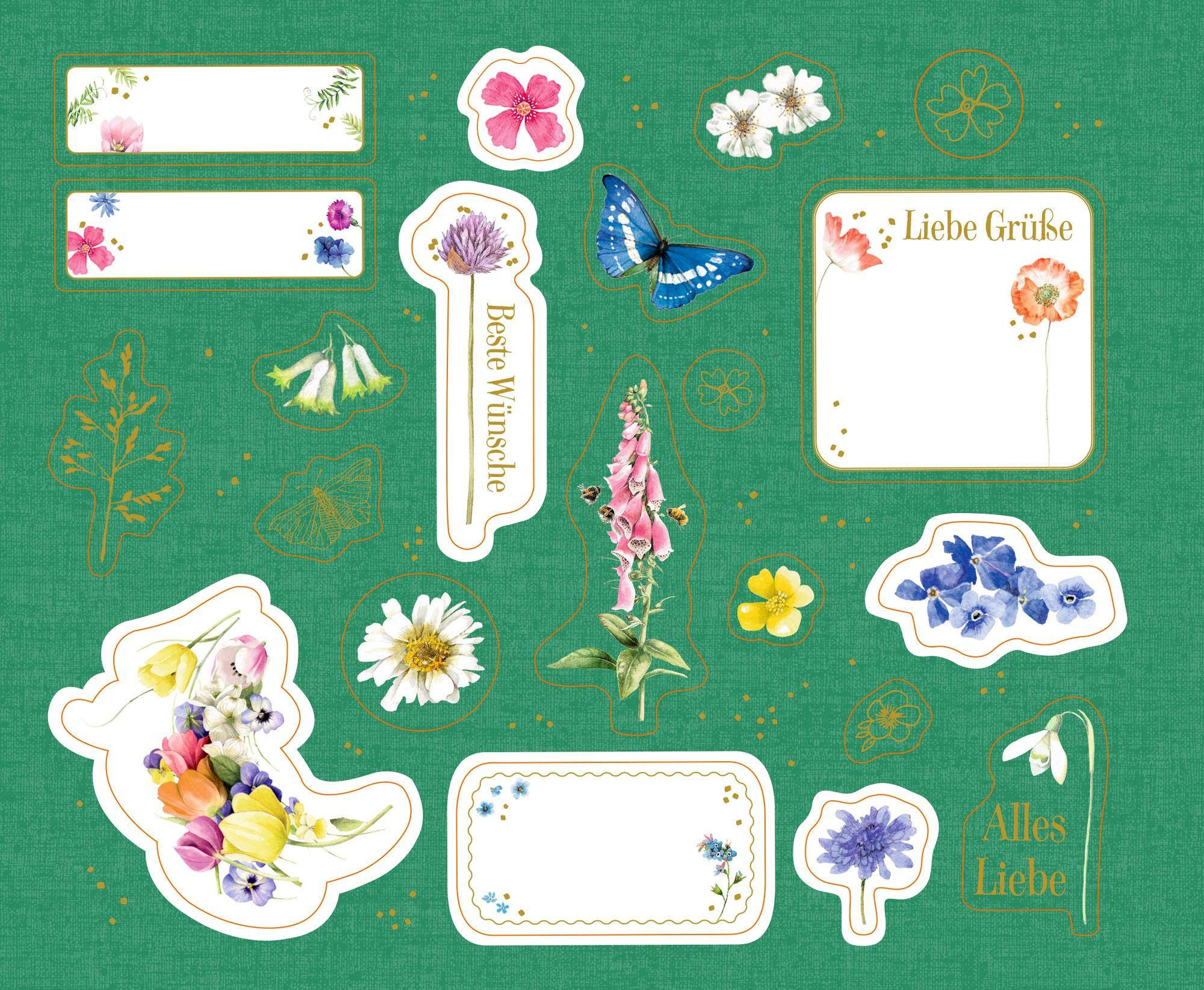 Beispielinhalt (Bild) Stickerbuch - Sticker und Etiketten