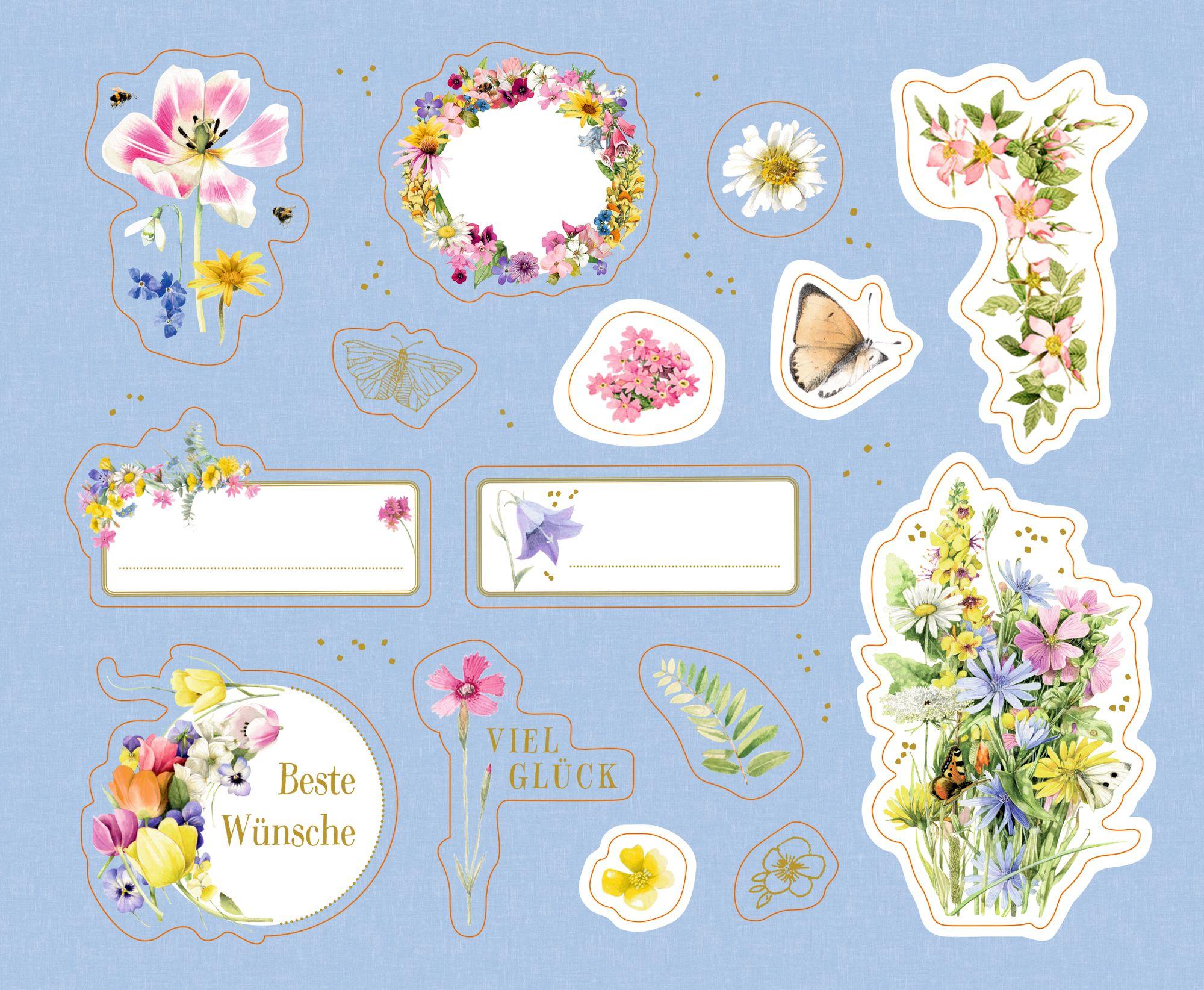 Beispielinhalt (Bild) Stickerbuch - Sticker und Etiketten