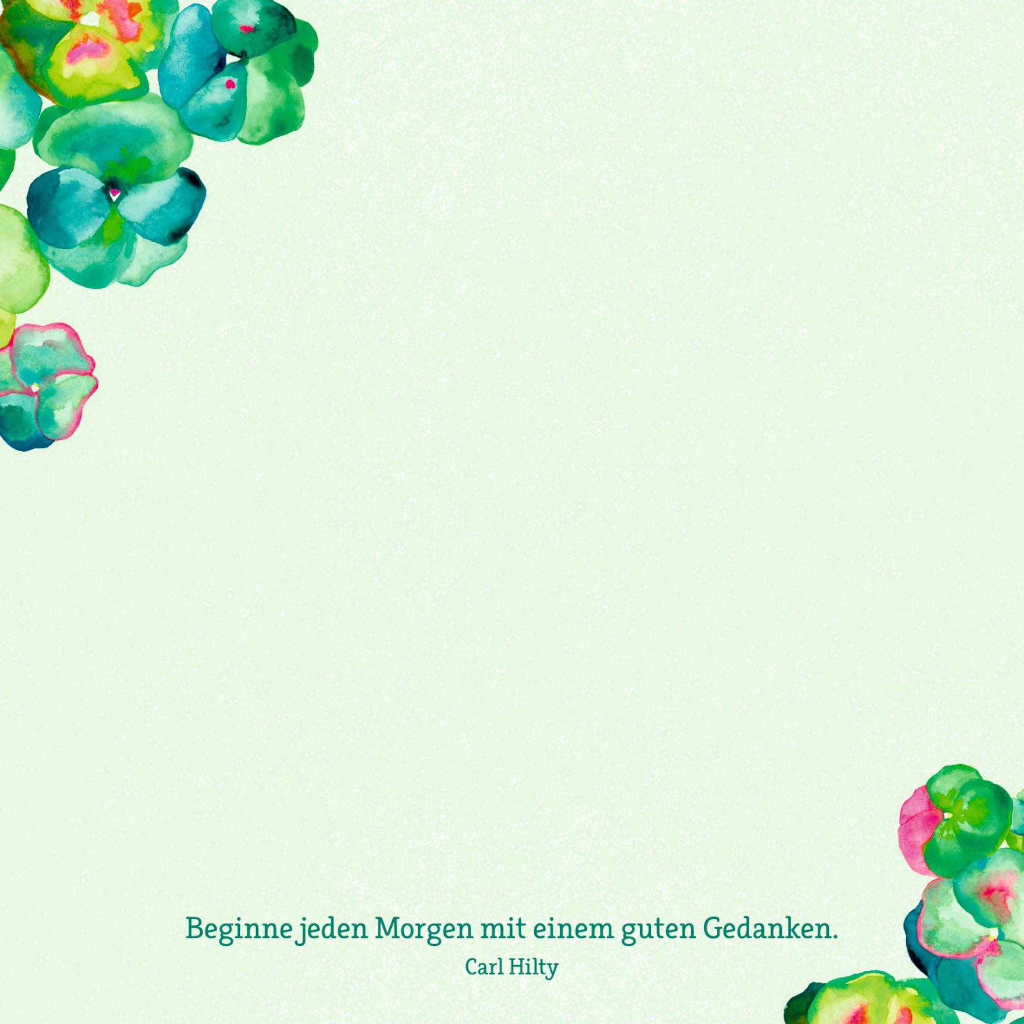 Beispielinhalt (Bild) Zettelkästchen - All about green