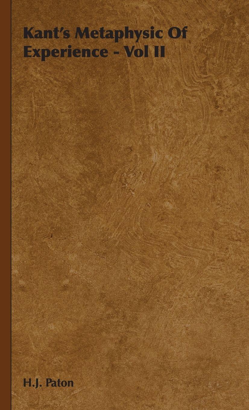 Vorderes Coverbild Kant's Metaphysic of Experience - Vol II