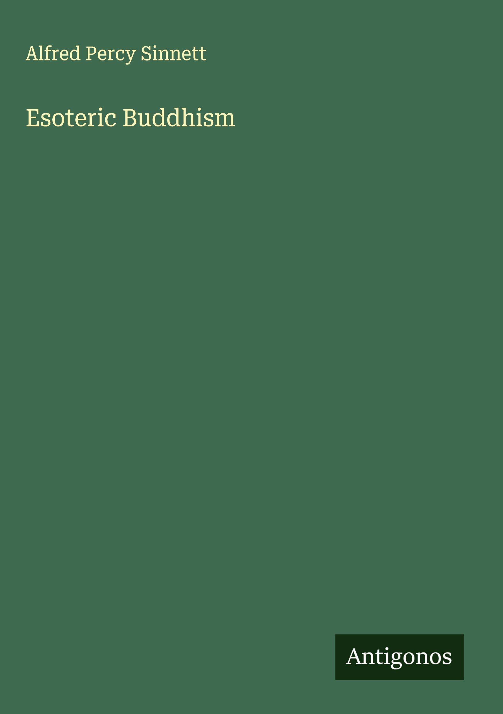 Vorderes Coverbild Esoteric Buddhism