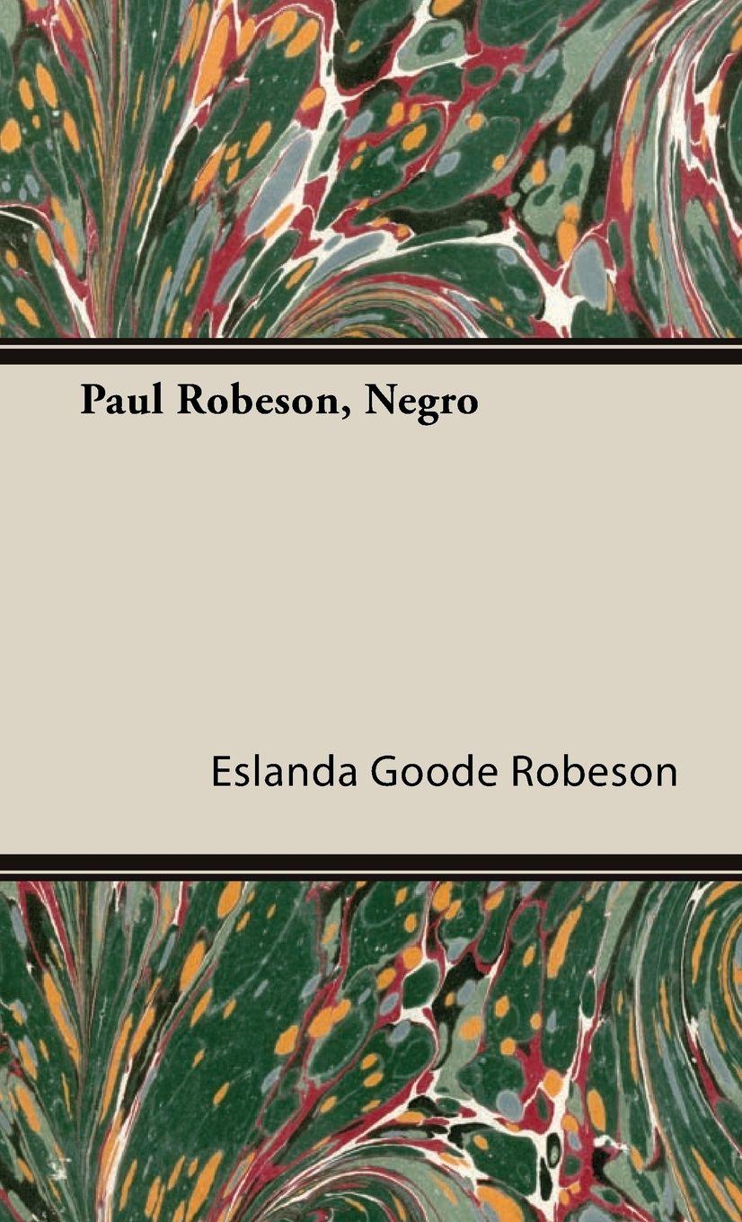 Vorderes Coverbild Paul Robeson, Negro