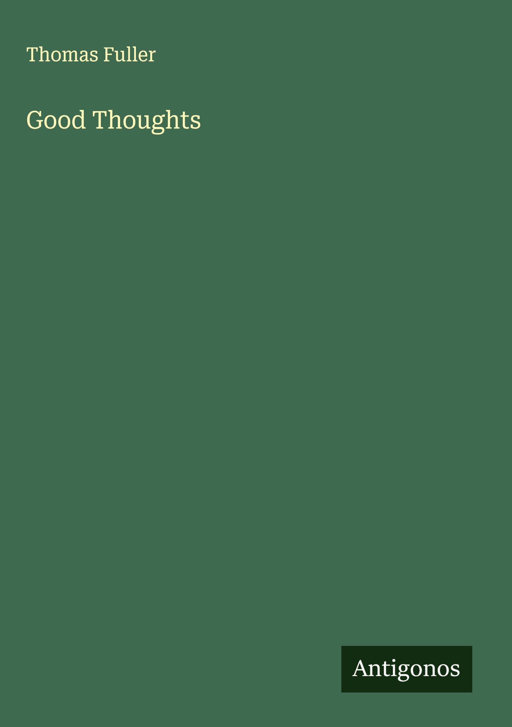 Vorderes Coverbild Good Thoughts