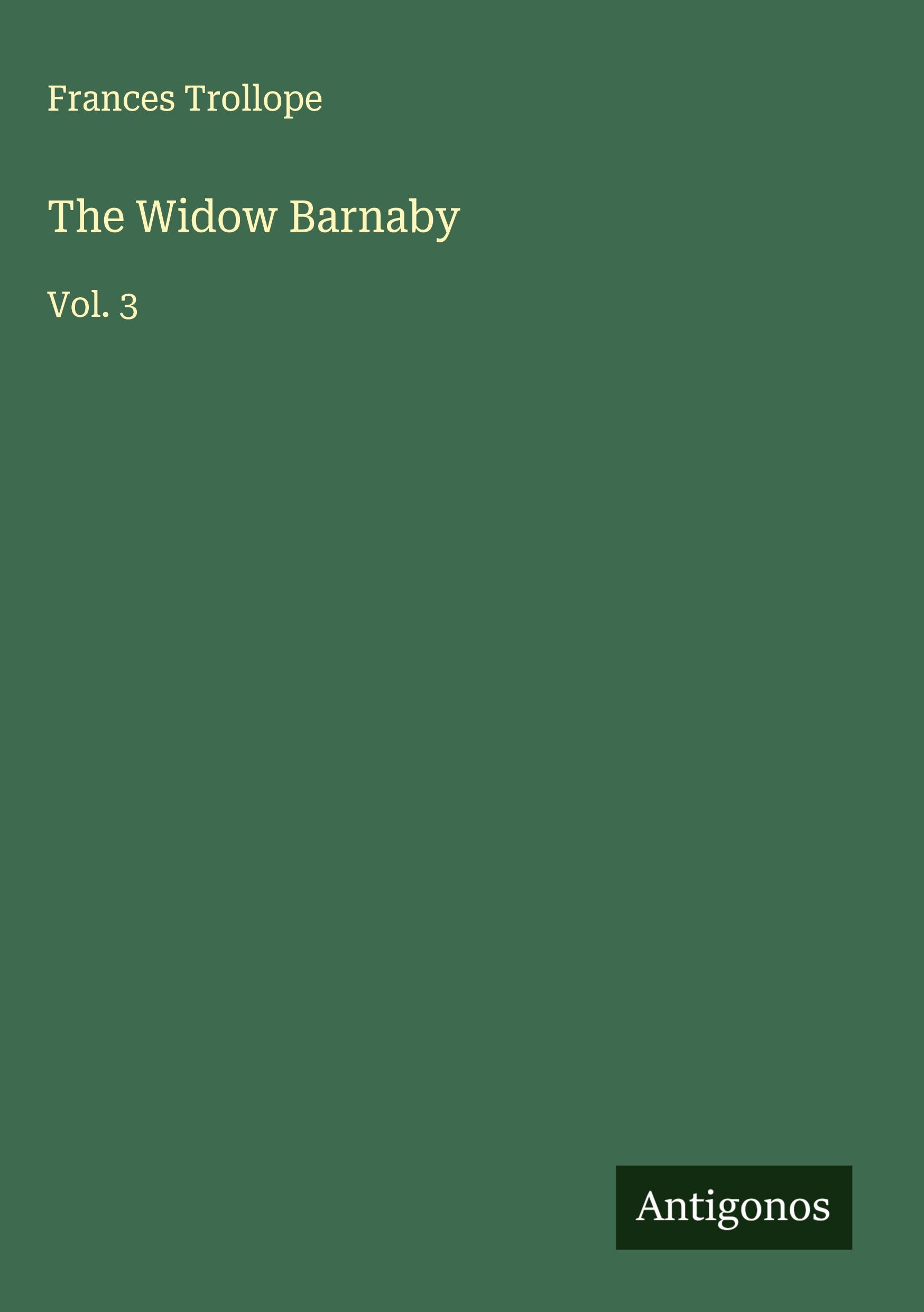 Vorderes Coverbild The Widow Barnaby
