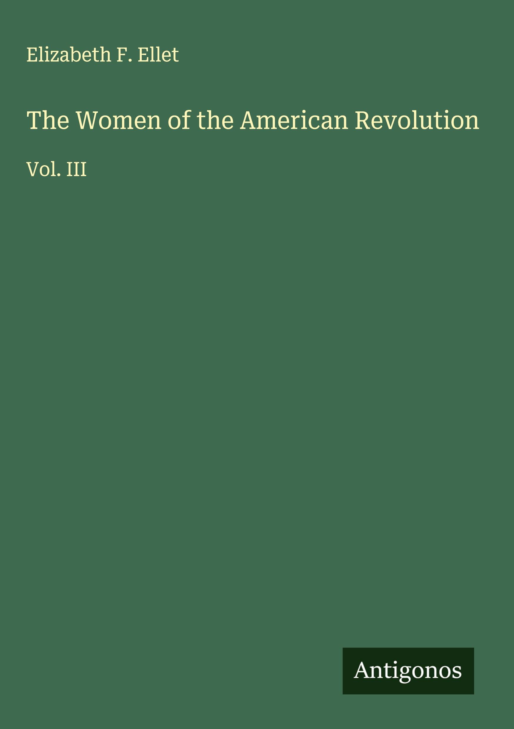 Vorderes Coverbild The Women of the American Revolution