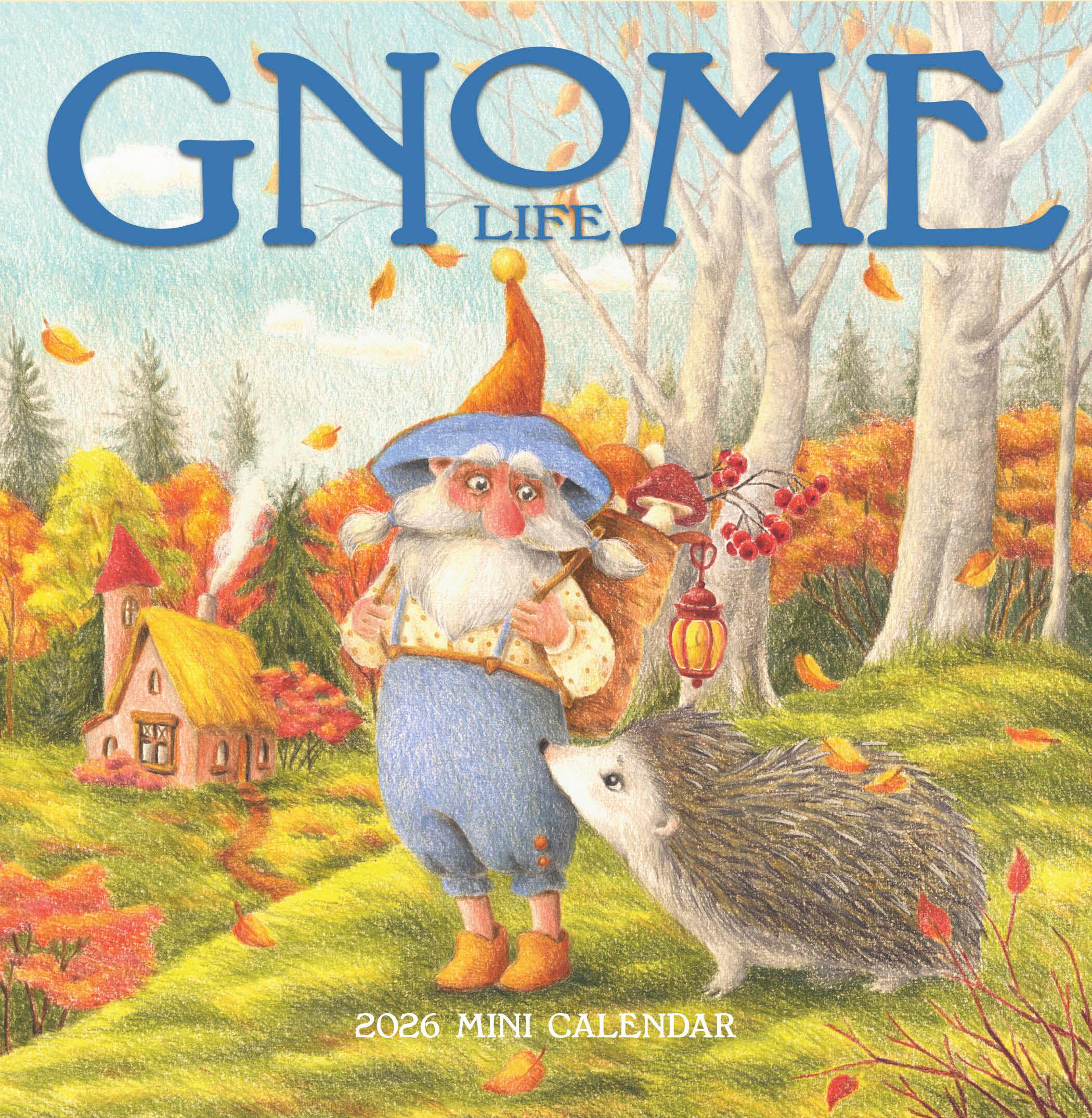 Vorderes Coverbild Gnome Life Mini Wall Calendar 2026