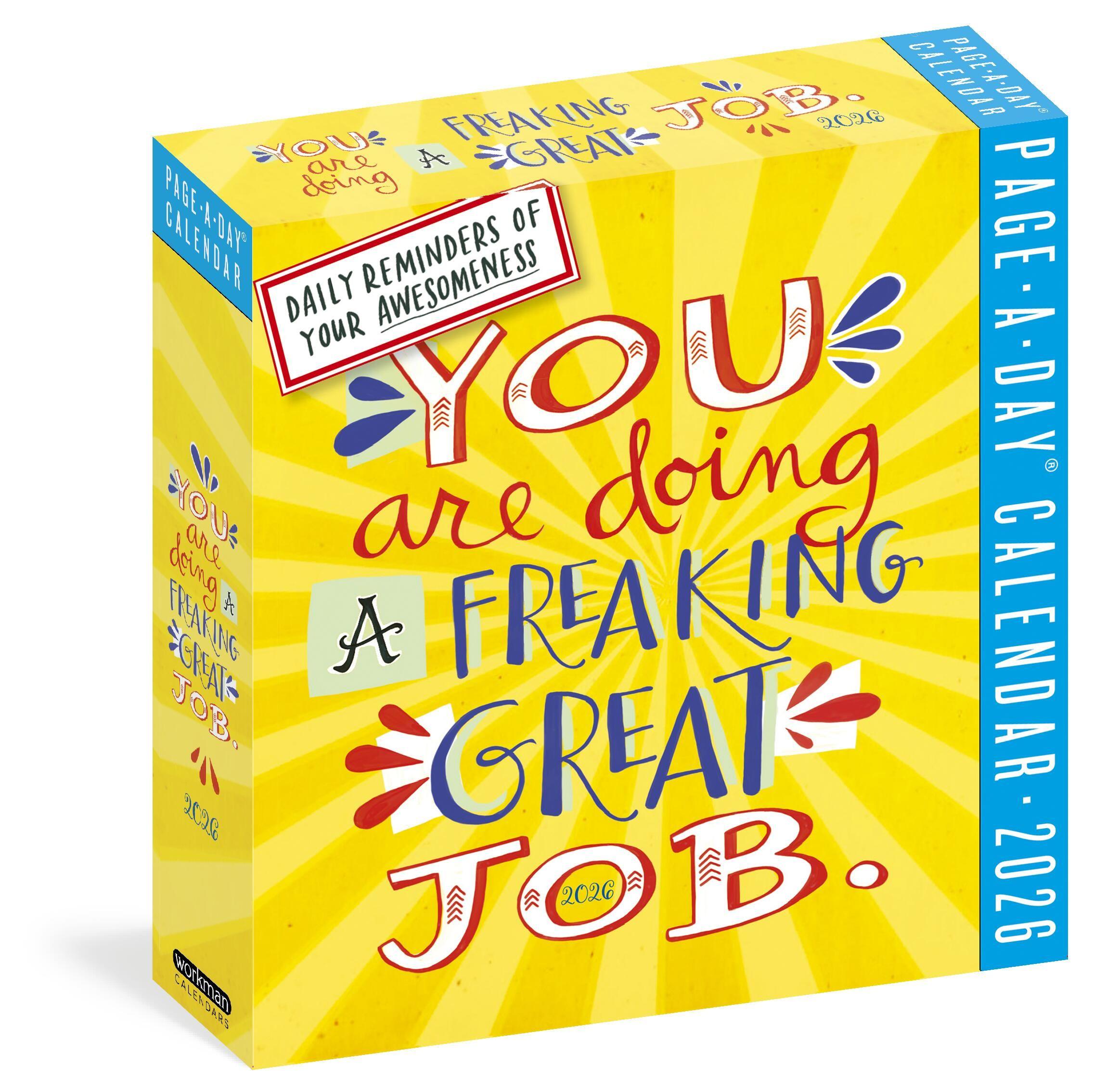 Vorderes Coverbild You Are Doing a Freaking Great Job Page-A-Day(r) Calendar 2026