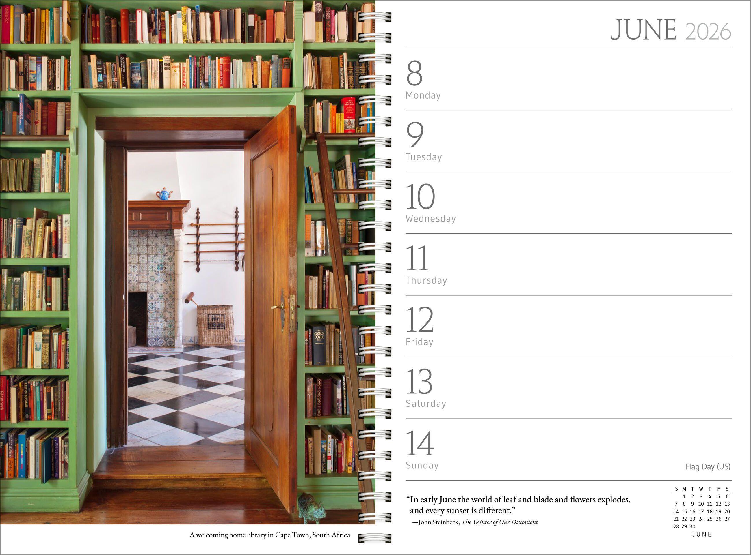 Beispielinhalt (Bild) A Book Lover's Year Engagement Calendar 2026