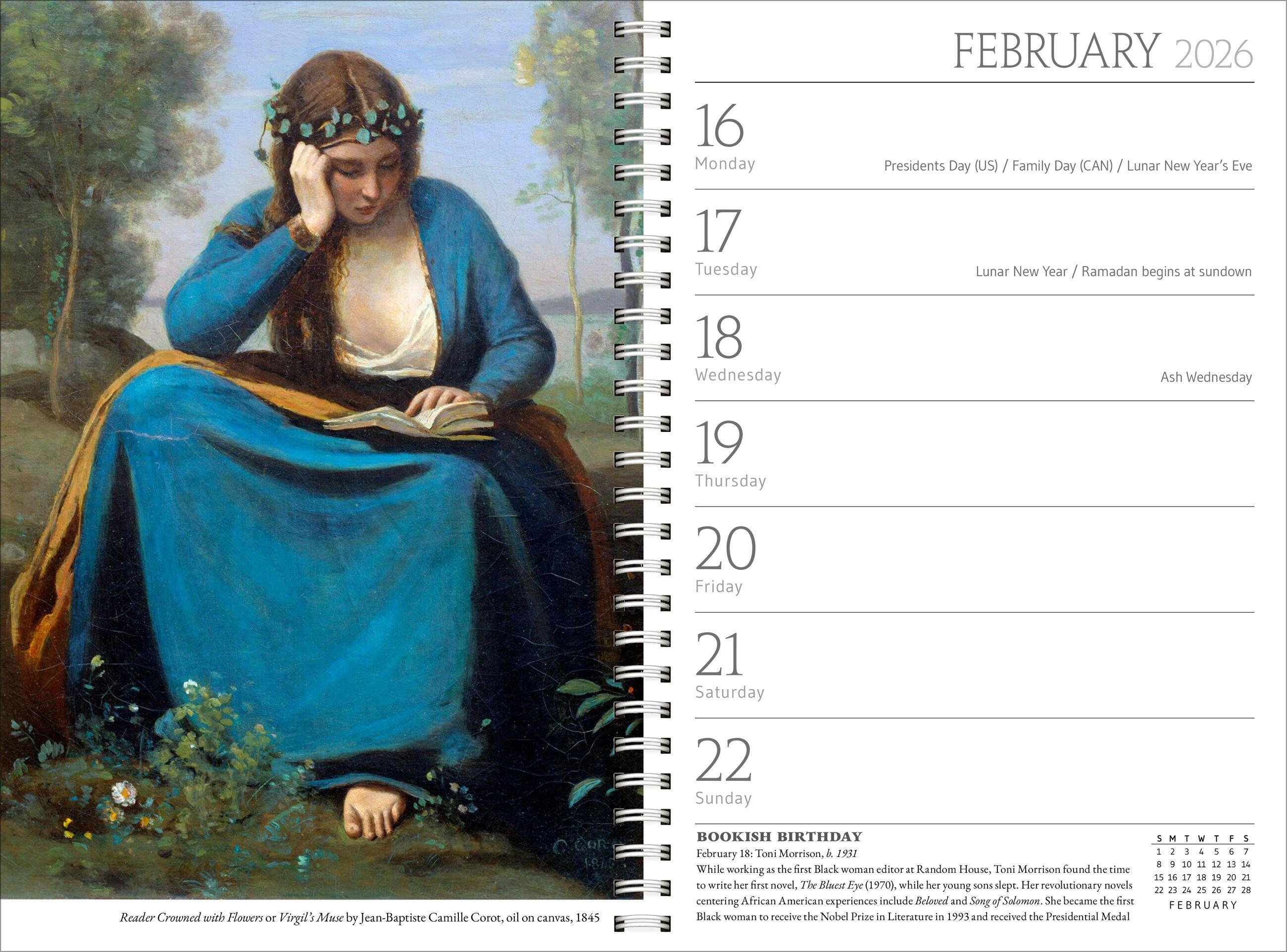 Beispielinhalt (Bild) A Book Lover's Year Engagement Calendar 2026
