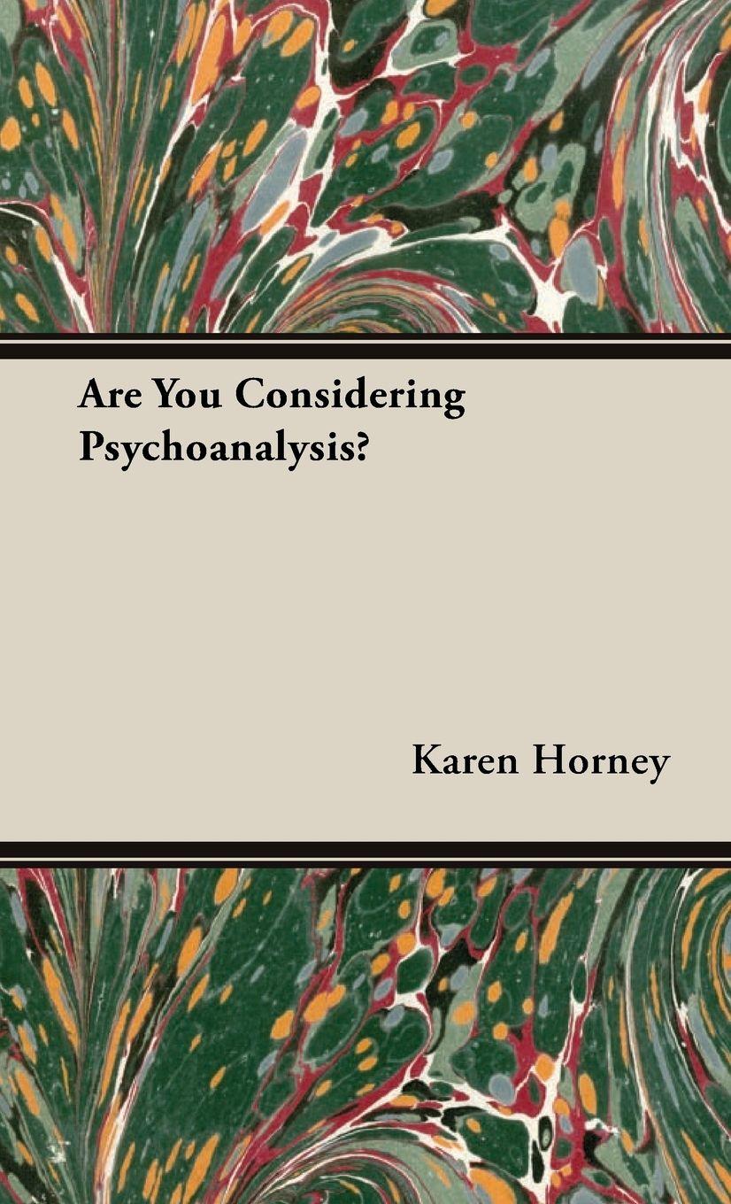 Vorderes Coverbild Are You Considering Psychoanalysis?