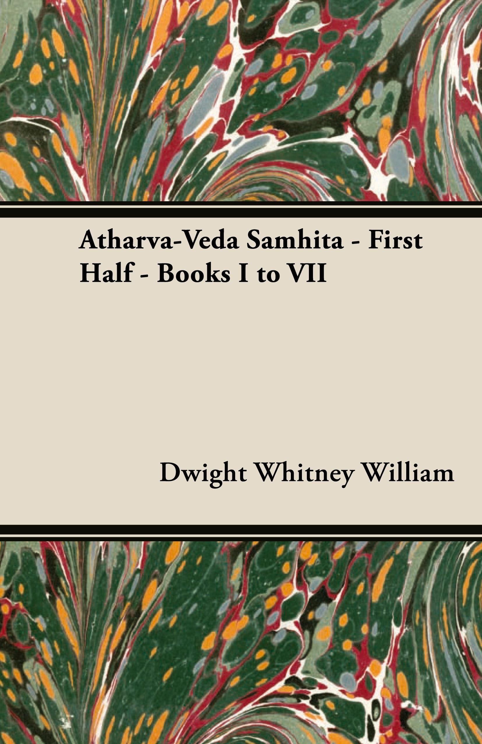 Vorderes Coverbild Atharva-Veda Samhita - First Half - Books I to VII
