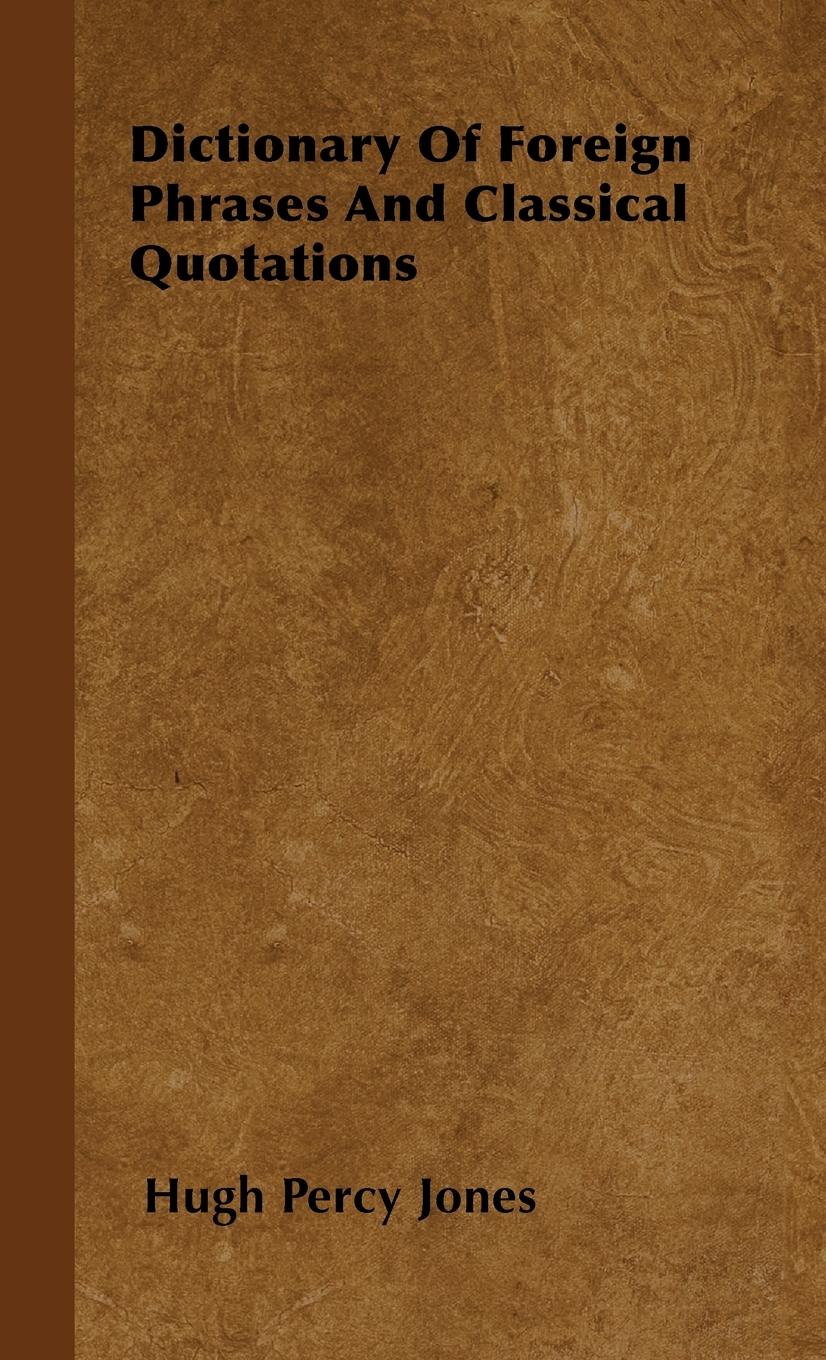 Vorderes Coverbild Dictionary of Foreign Phrases and Classical Quotations