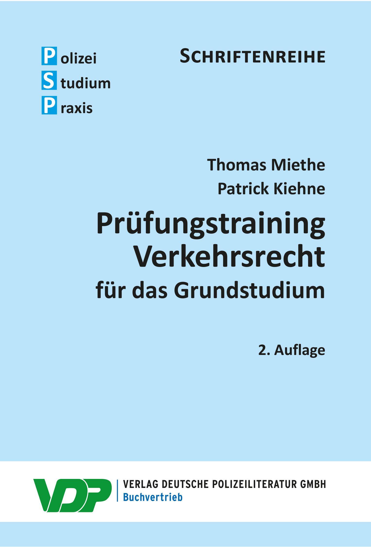 Vorderes Coverbild Prüfungstraining Verkehrsrecht für das Grundstudium