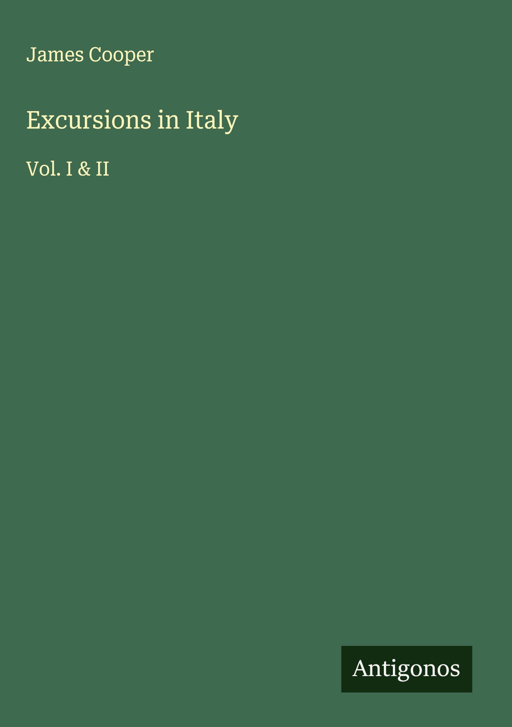 Vorderes Coverbild Excursions in Italy