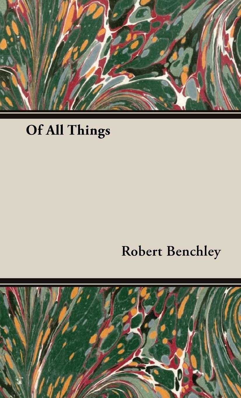 Vorderes Coverbild Of All Things