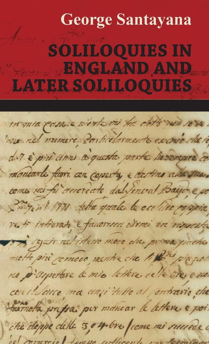 Vorderes Coverbild Soliloquies in England and Later Soliloquies